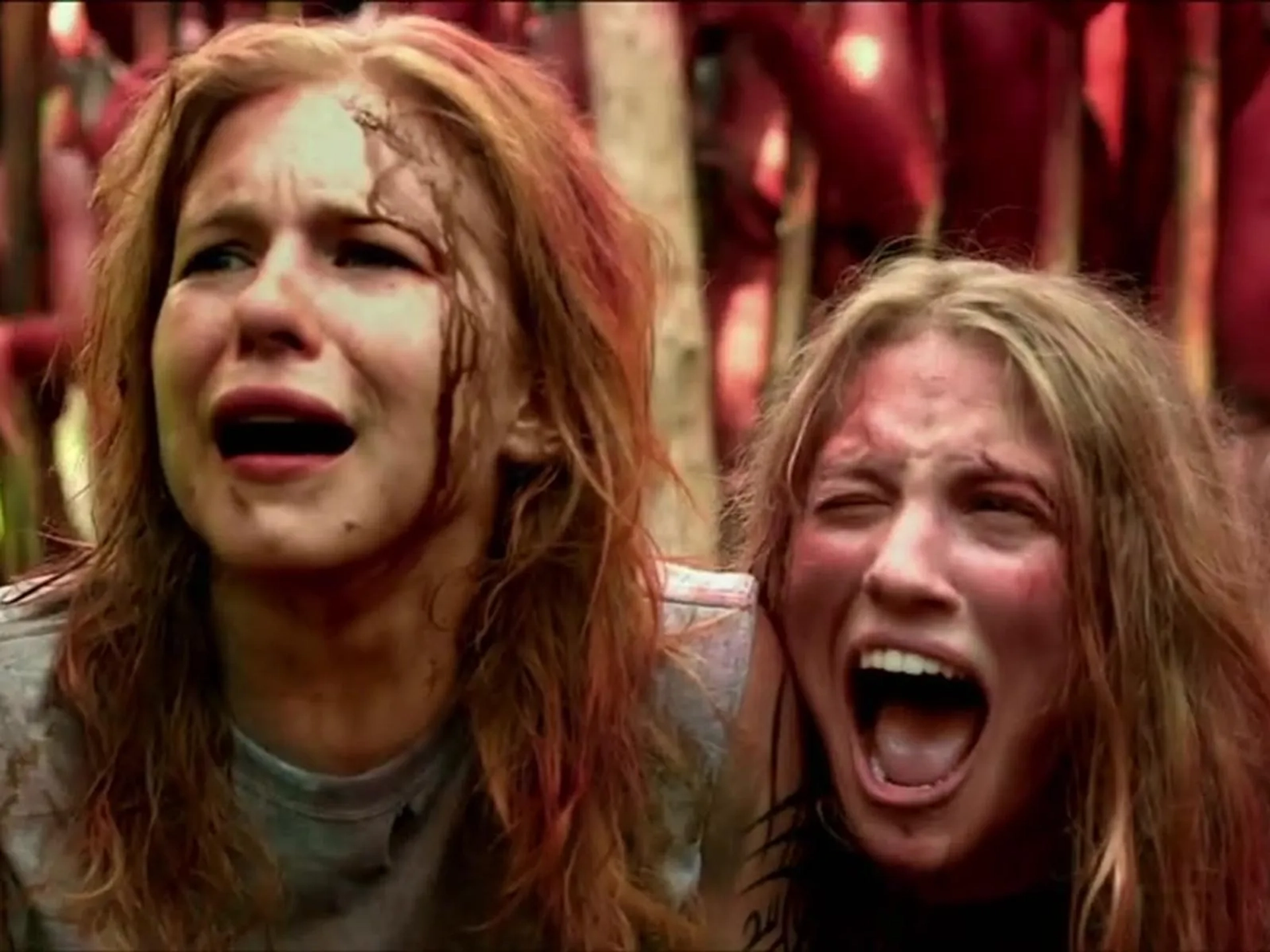 Magda Apanowicz and Kirby Bliss Blanton in The Green Inferno