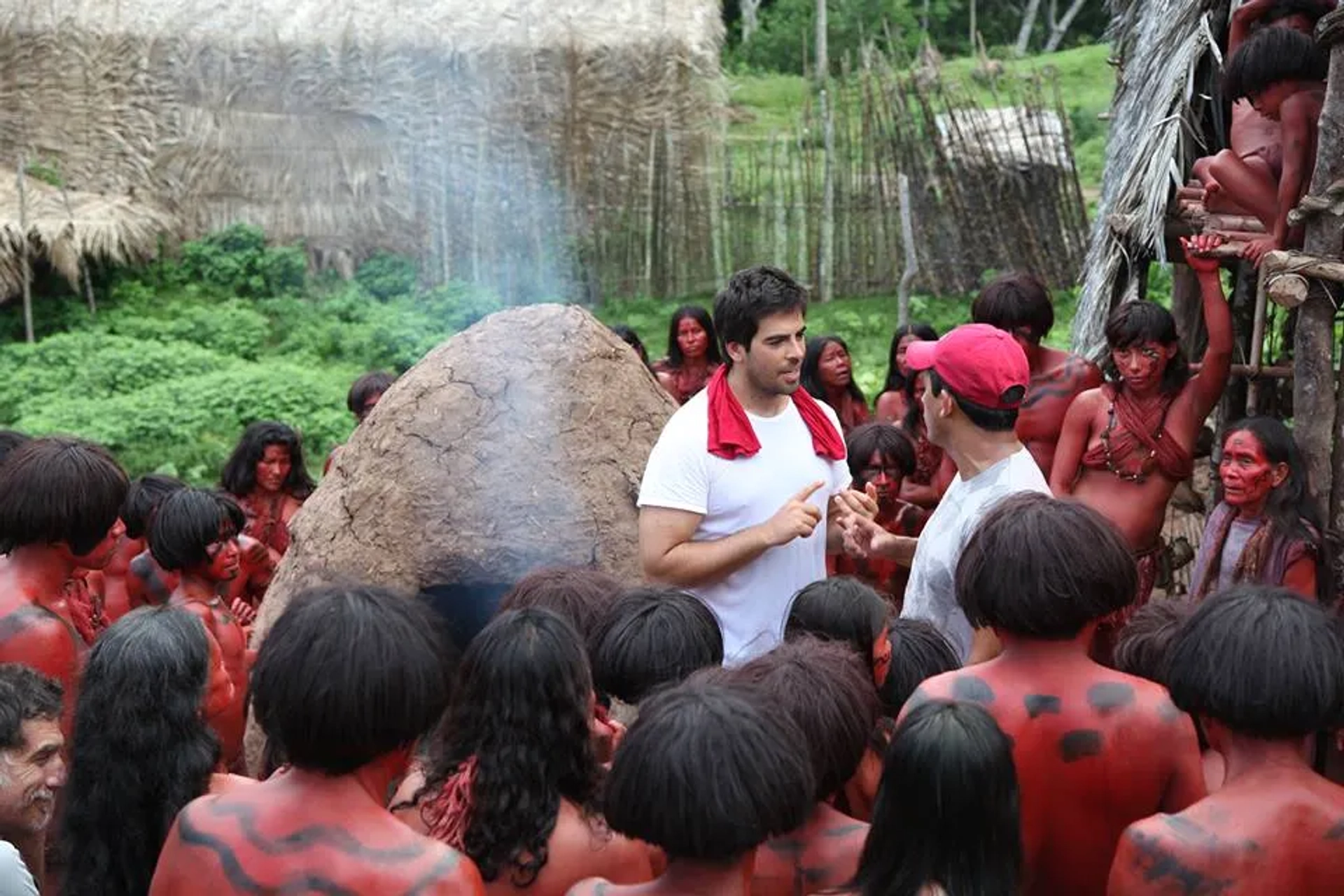 Miguel Asensio Llamas and Eli Roth in The Green Inferno (2013)