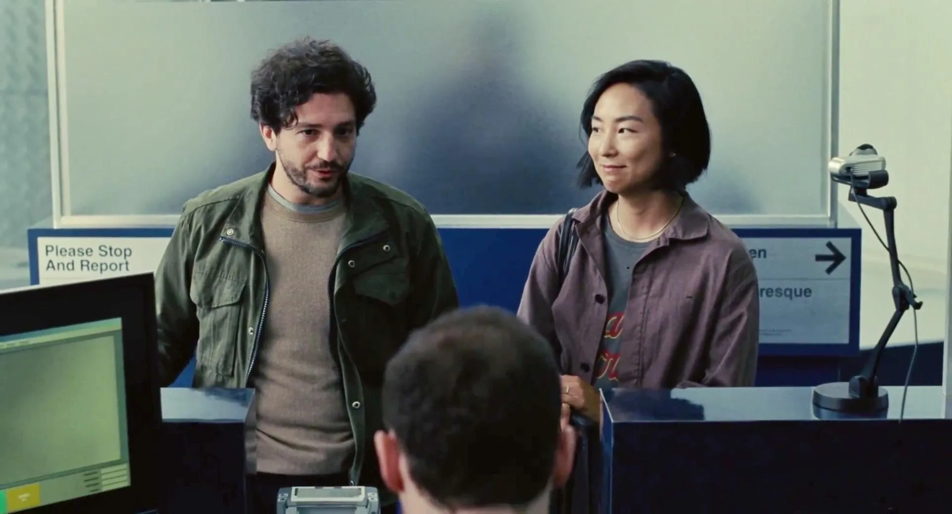 John Magaro and Greta Lee in Past Lives (2023)