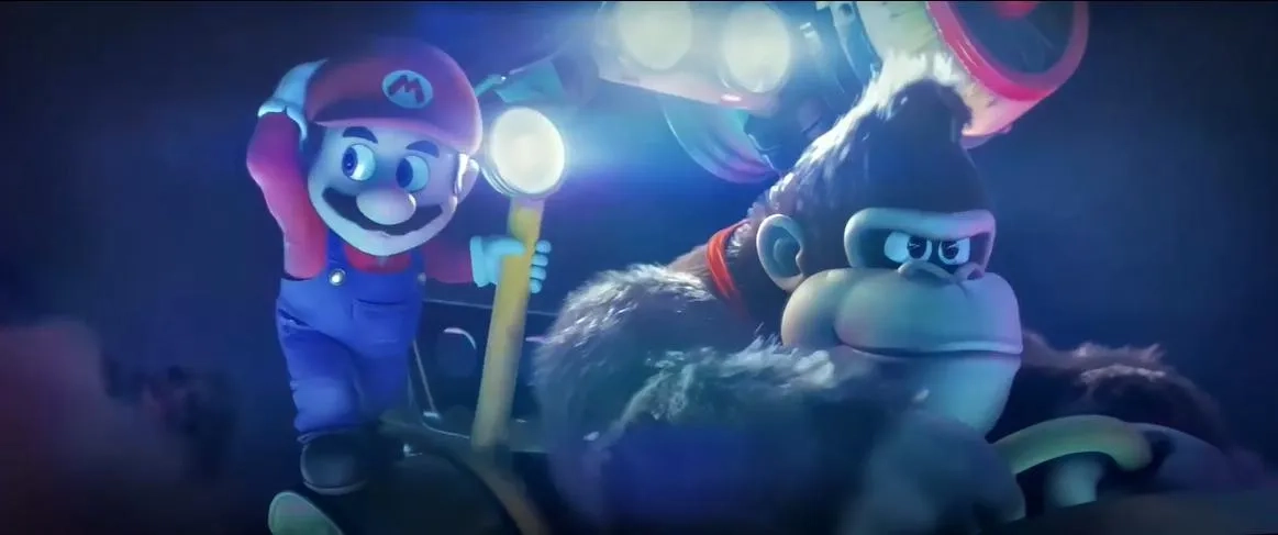 Chris Pratt and Seth Rogen in The Super Mario Bros. Movie (2023)