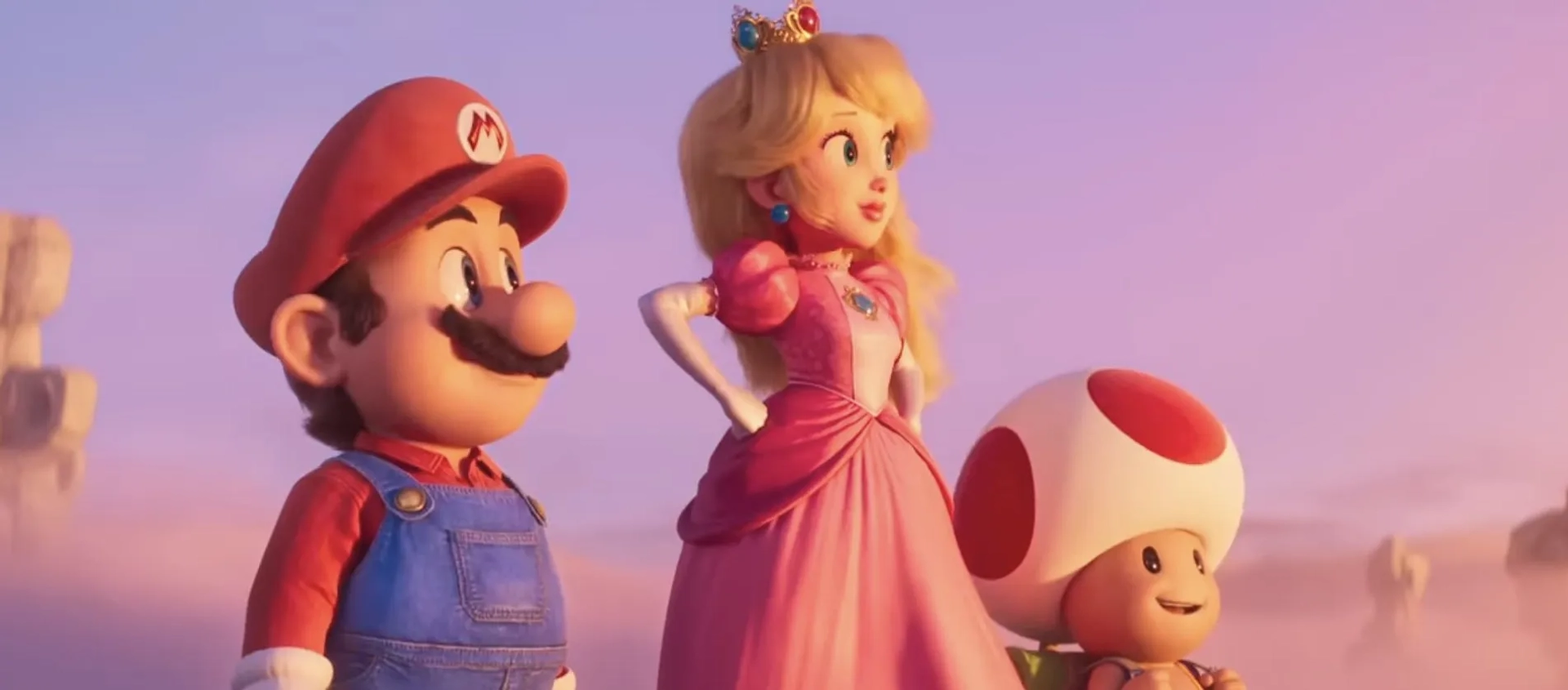 Chris Pratt, Keegan-Michael Key, and Anya Taylor-Joy in The Super Mario Bros. Movie (2023)