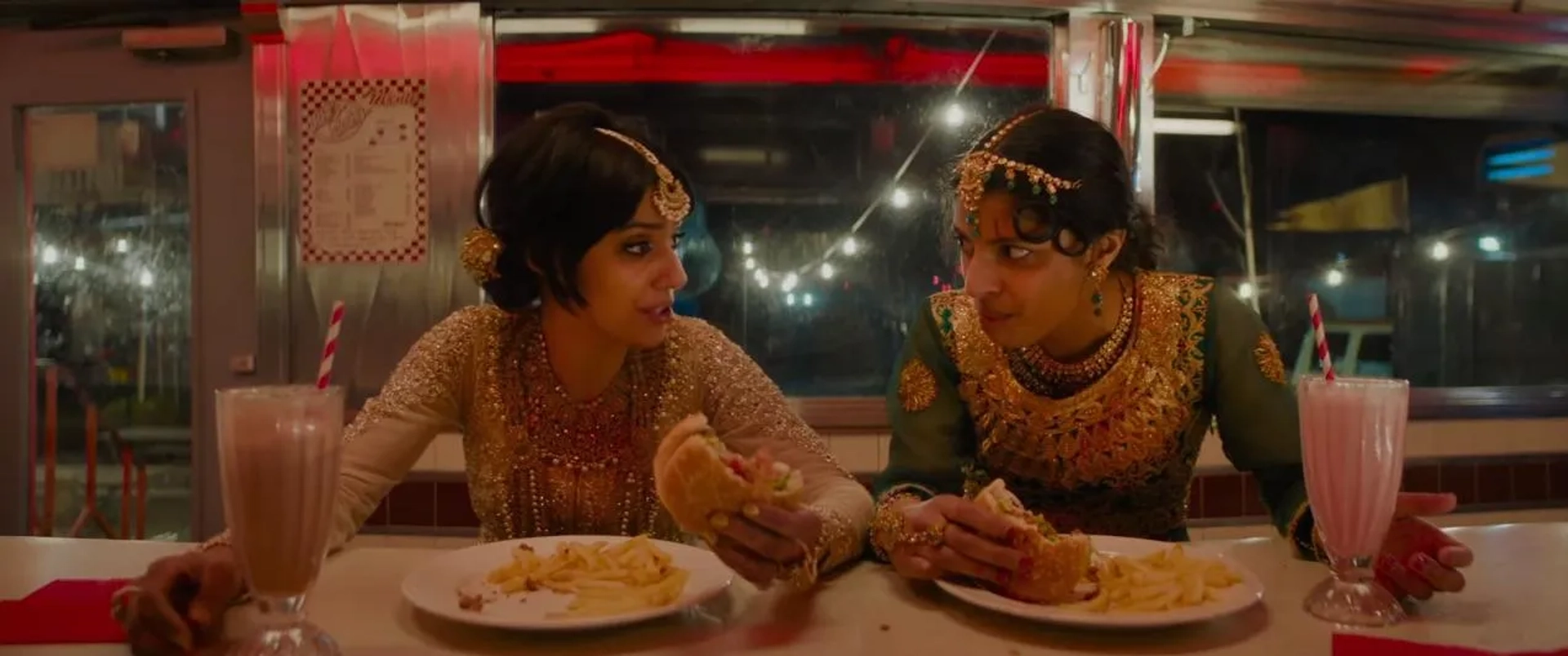 Priya Kansara and Ritu Arya in Polite Society (2023)