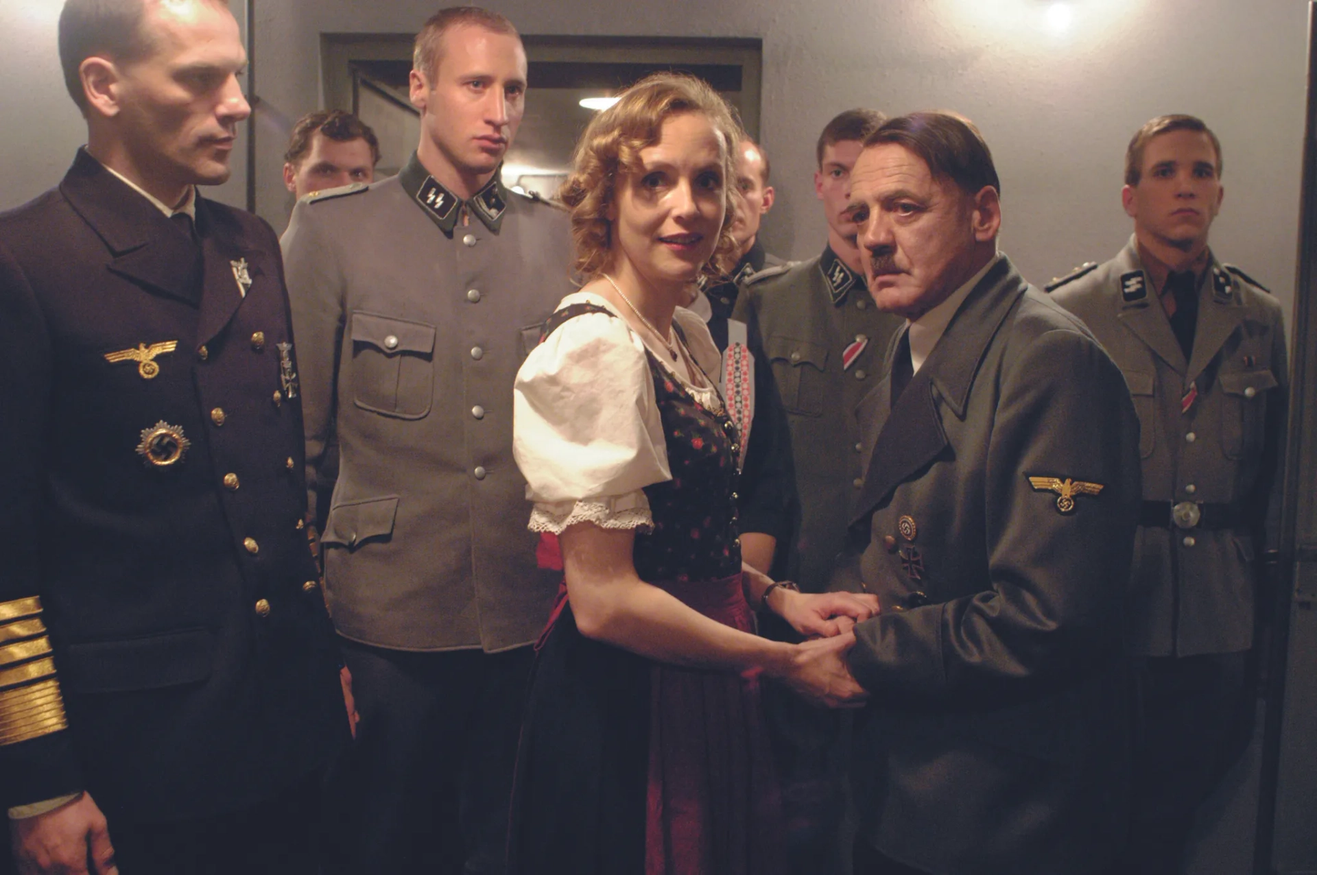 Bruno Ganz and Juliane Köhler in Downfall (2004)