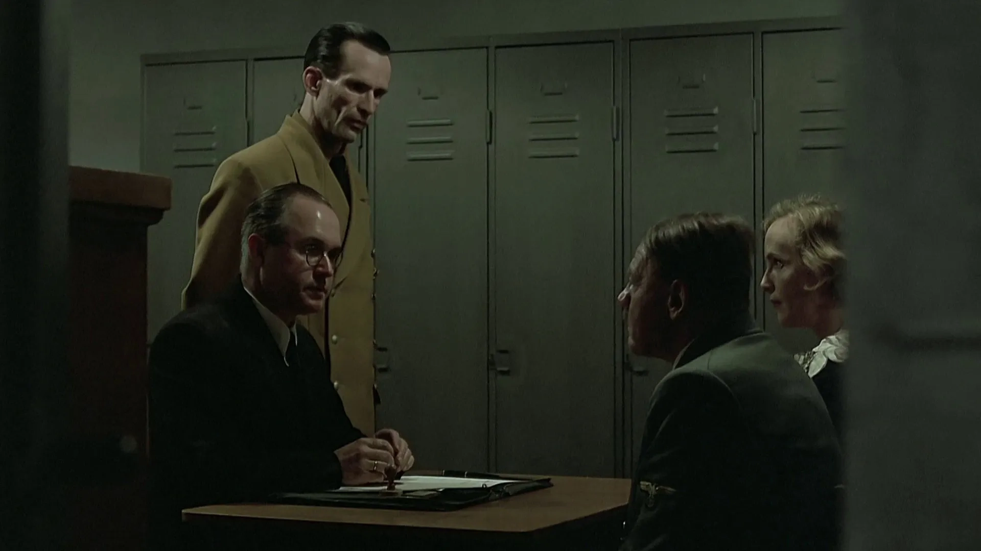 Bruno Ganz, Norbert Heckner, Juliane Köhler, and Ulrich Matthes in Downfall (2004)