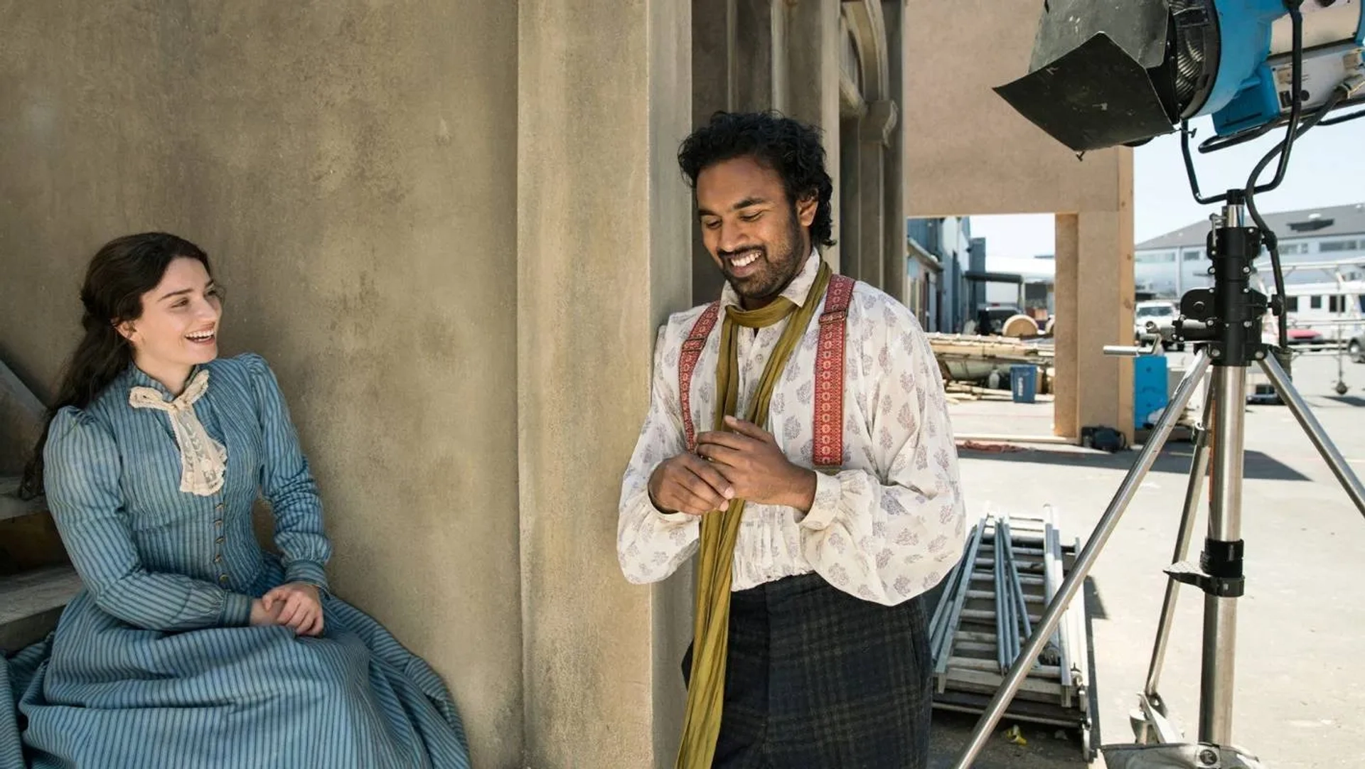 Eve Hewson and Himesh Patel in The Luminaries (2020)