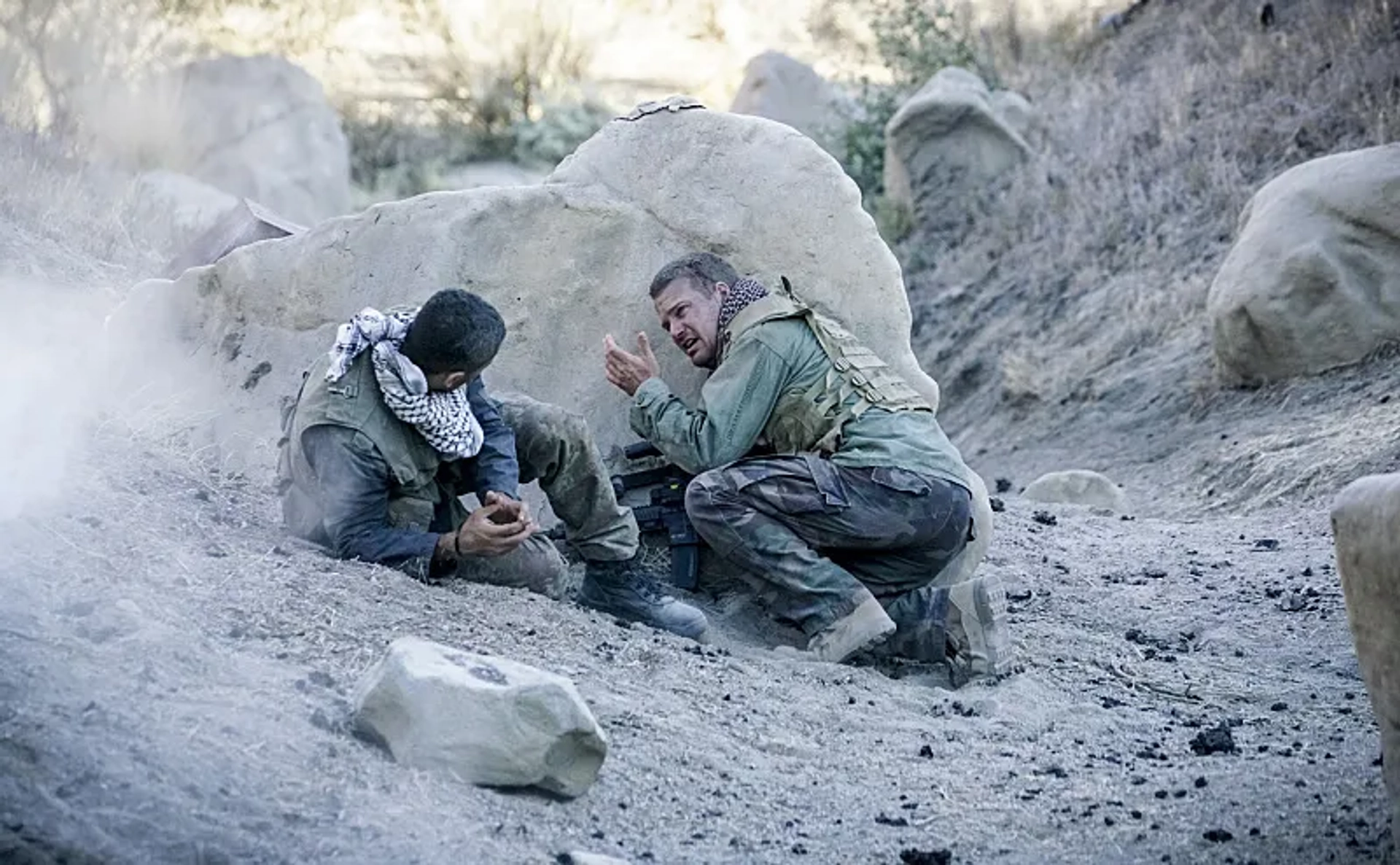 Chris O'Donnell and Sammy Sheik in NCIS: Los Angeles (2009)