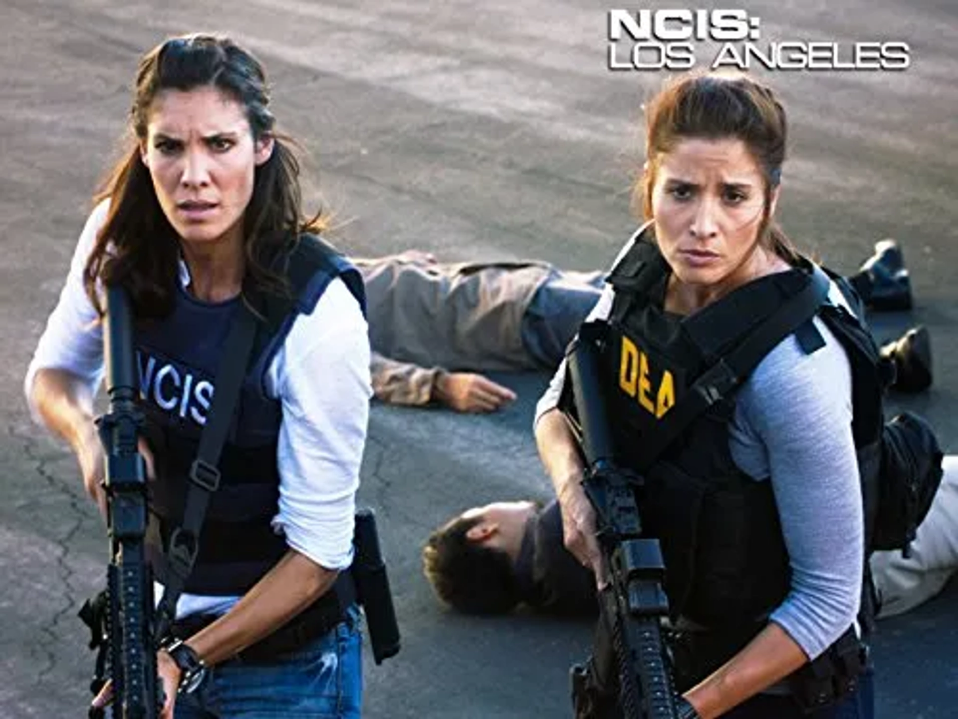 Mercedes Mason and Daniela Ruah in NCIS: Los Angeles (2009)