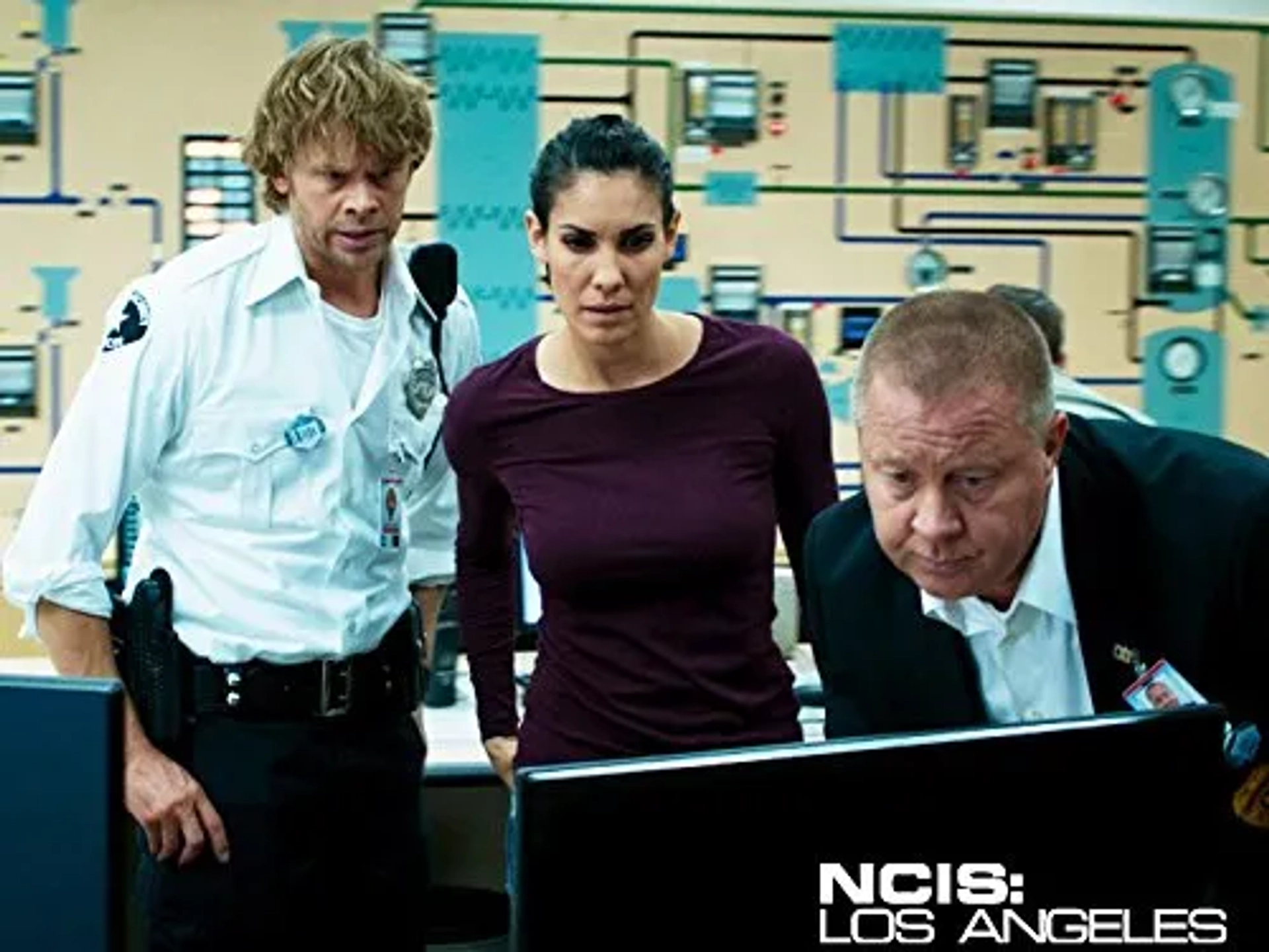 John Lacy, Eric Christian Olsen, and Daniela Ruah in NCIS: Los Angeles (2009)