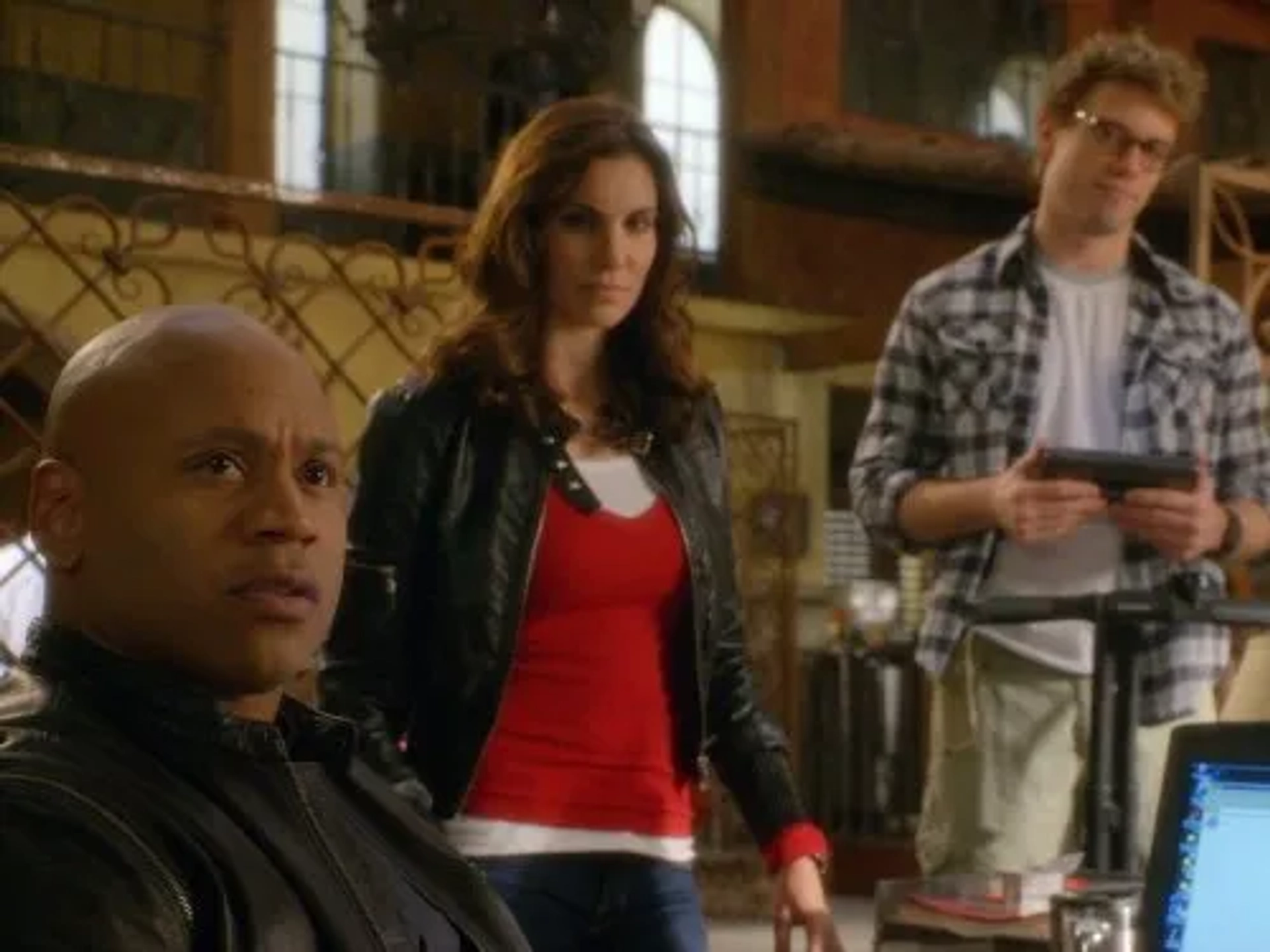 LL Cool J, Daniela Ruah, and Barrett Foa in NCIS: Los Angeles (2009)