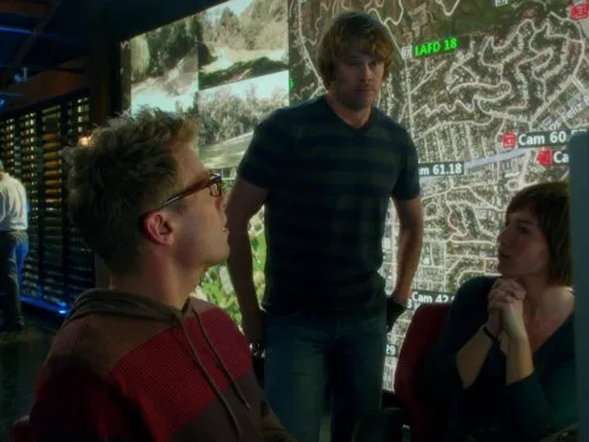 Eric Christian Olsen, Barrett Foa, and Renée Felice Smith in NCIS: Los Angeles (2009)