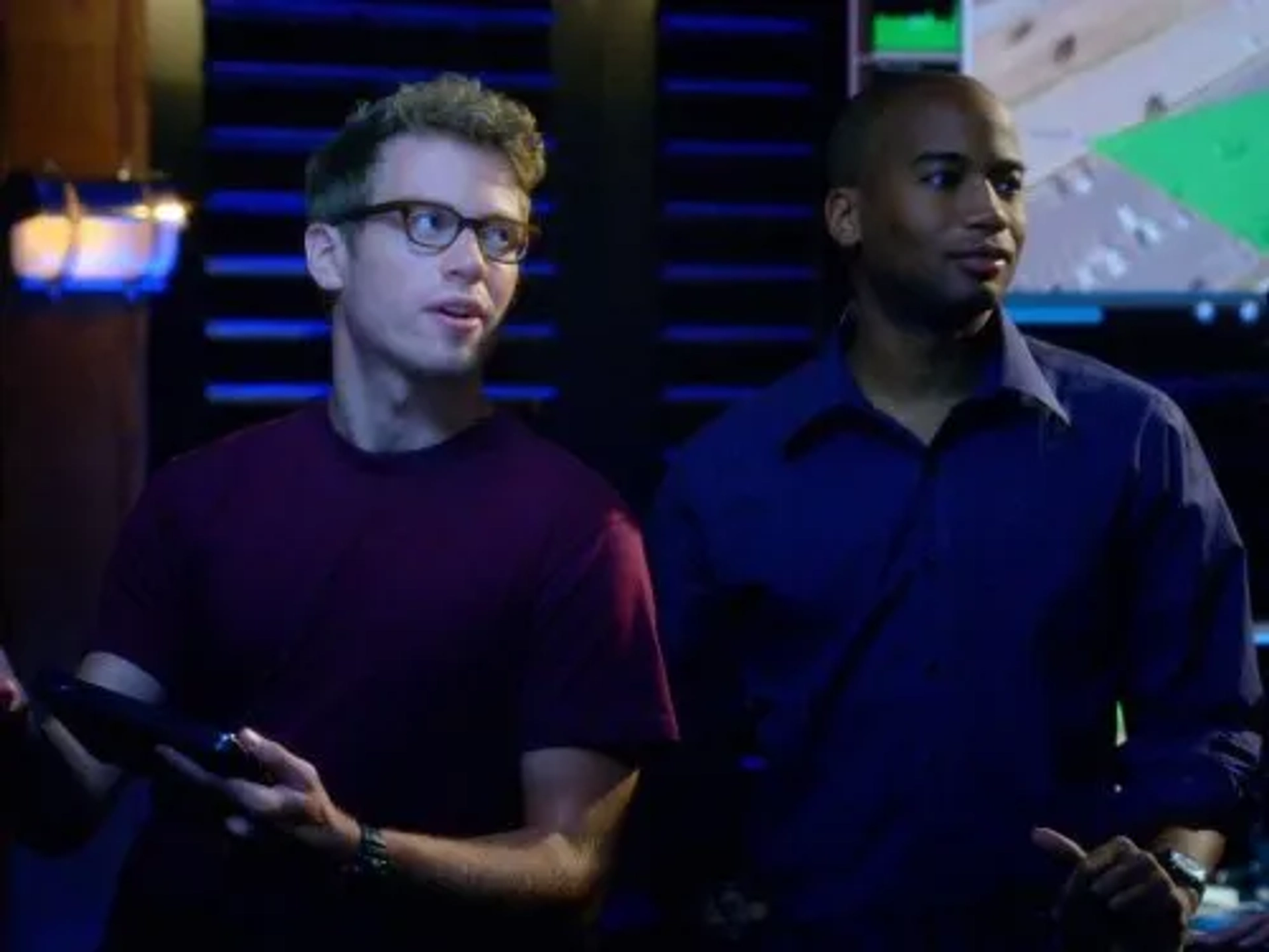 Adam Jamal Craig and Barrett Foa in NCIS: Los Angeles (2009)