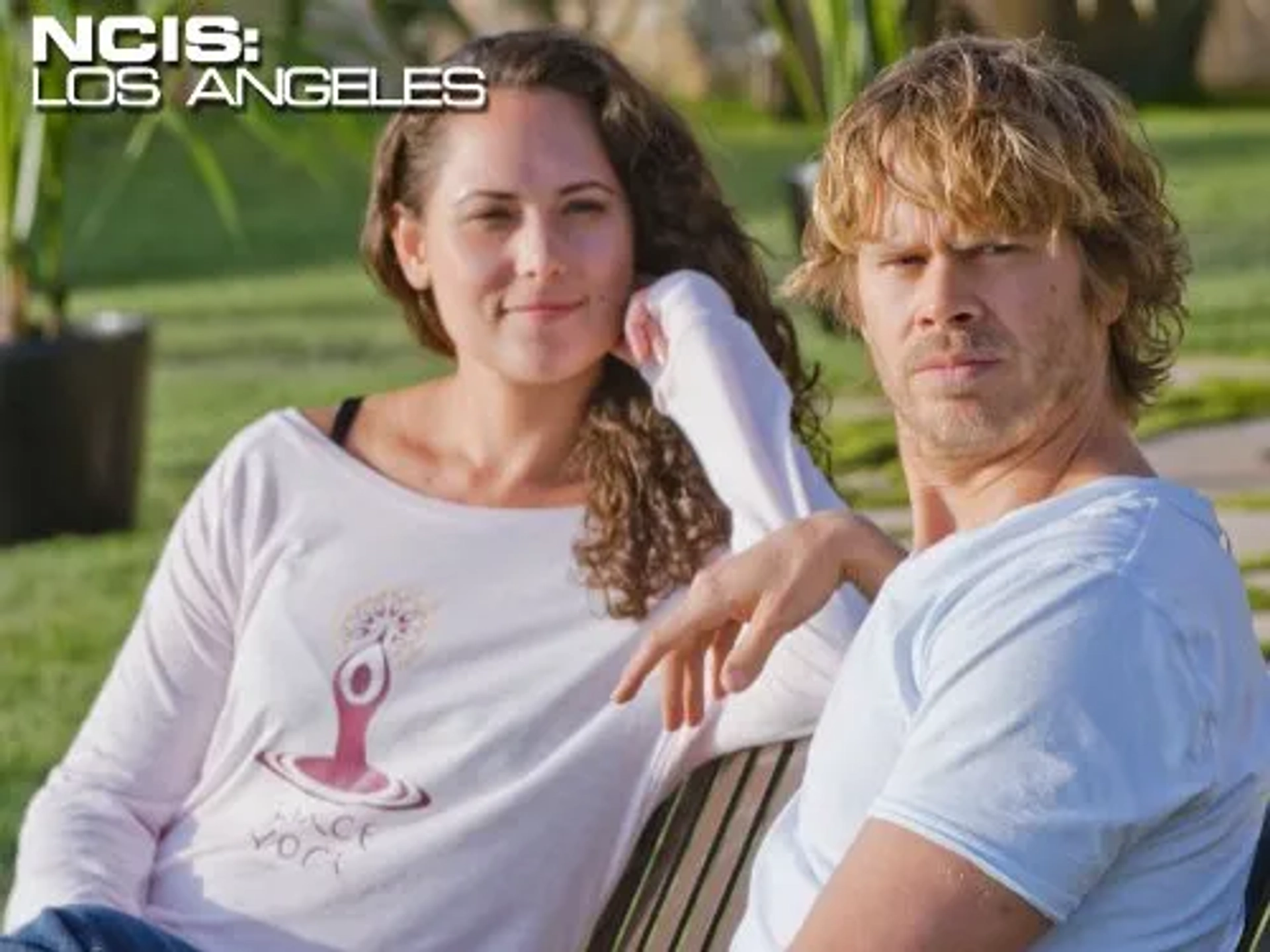 Eric Christian Olsen and Christina Hogue in NCIS: Los Angeles (2009)