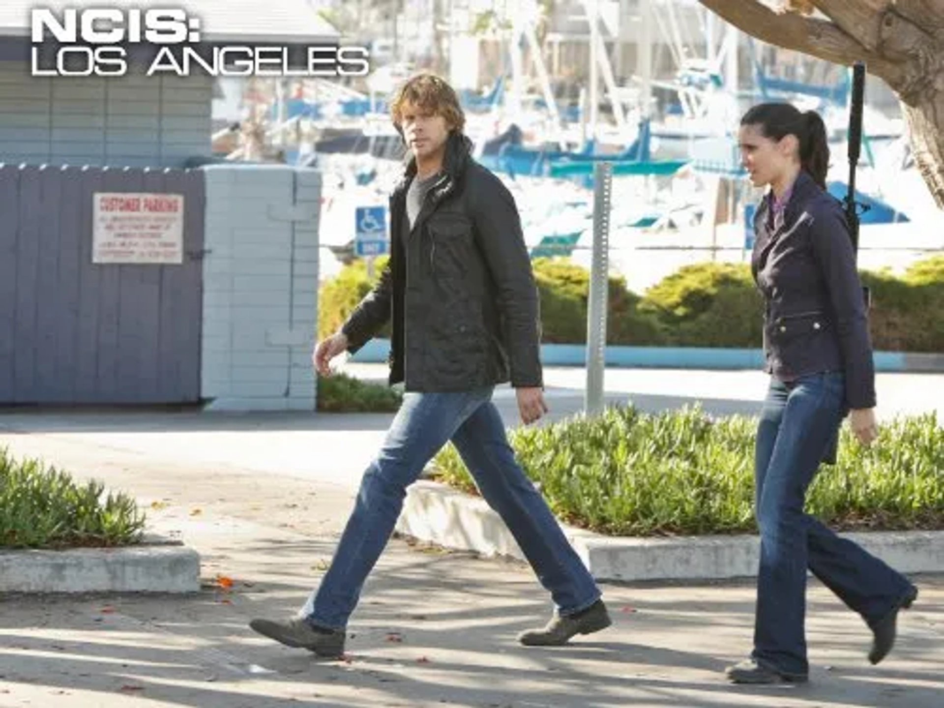 Eric Christian Olsen and Daniela Ruah in NCIS: Los Angeles (2009)