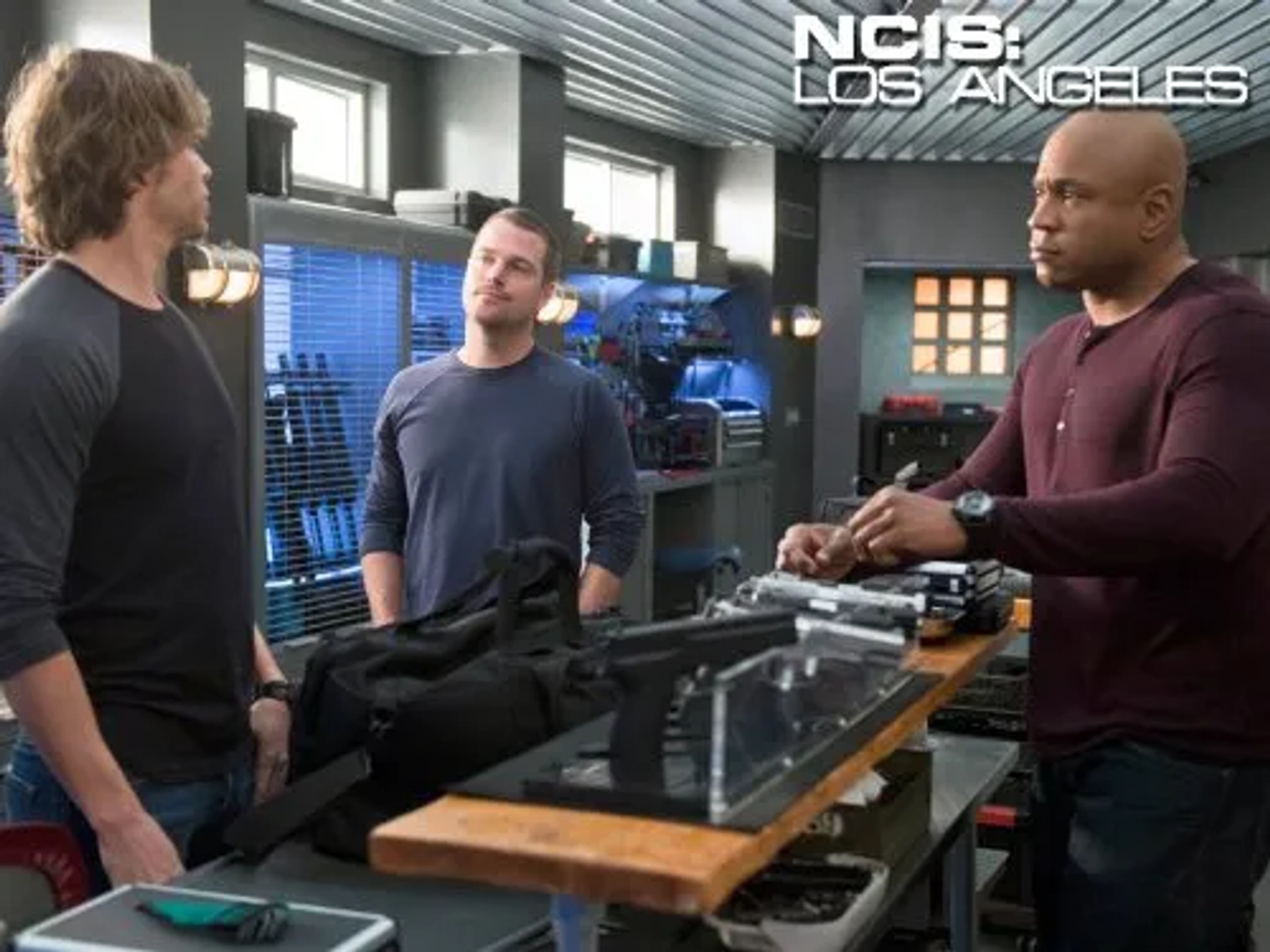 Chris O'Donnell, LL Cool J, and Eric Christian Olsen in NCIS: Los Angeles (2009)