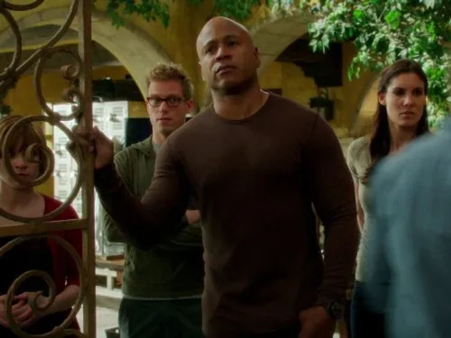 LL Cool J, Daniela Ruah, Barrett Foa, and Renée Felice Smith in NCIS: Los Angeles (2009)