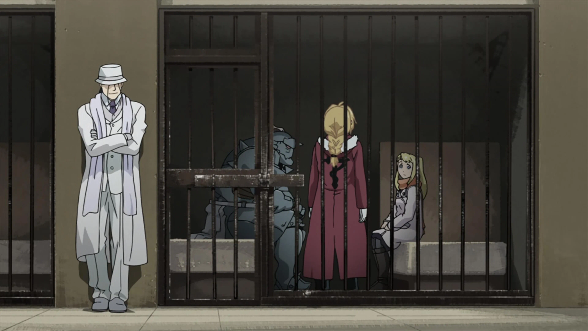 Romi Park, Hiroyuki Yoshino, Megumi Takamoto, and Lili Troncale in Fullmetal Alchemist: Brotherhood (2009)