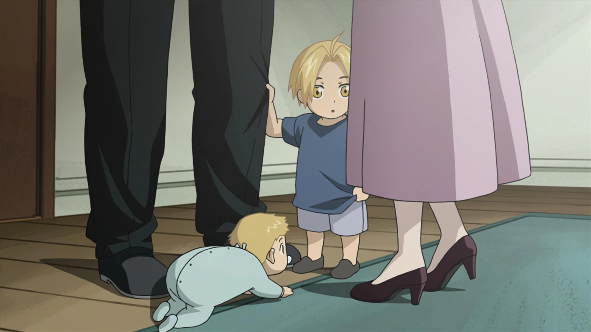 Unshô Ishizuka, Romi Park, Yoshino Takamori, and Rie Kugimiya in Fullmetal Alchemist: Brotherhood (2009)