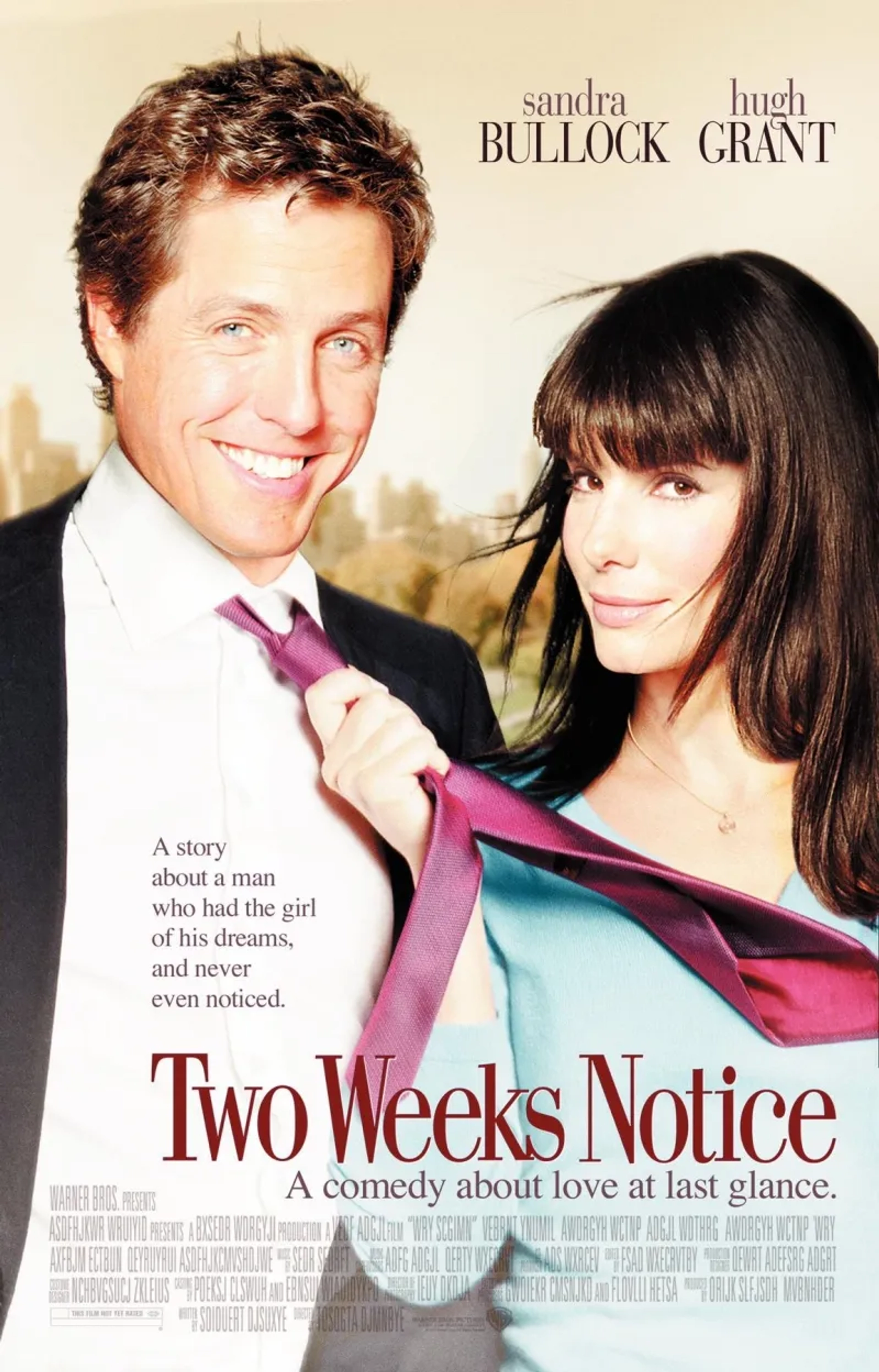 Sandra Bullock and Hugh Grant in Two Weeks Notice (2002)