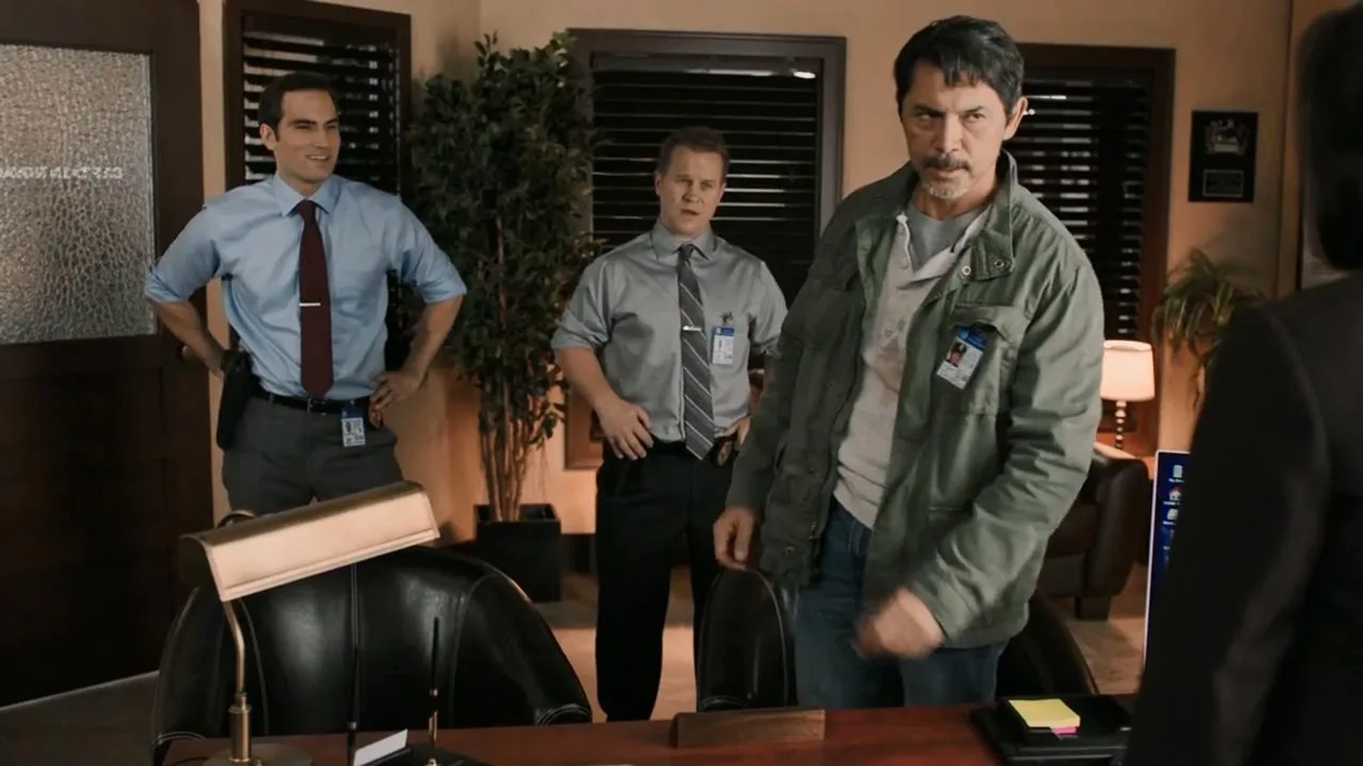 Lou Diamond Phillips, Michael Coleman, and Giles Panton in Cop and a Half: New Recruit (2017)