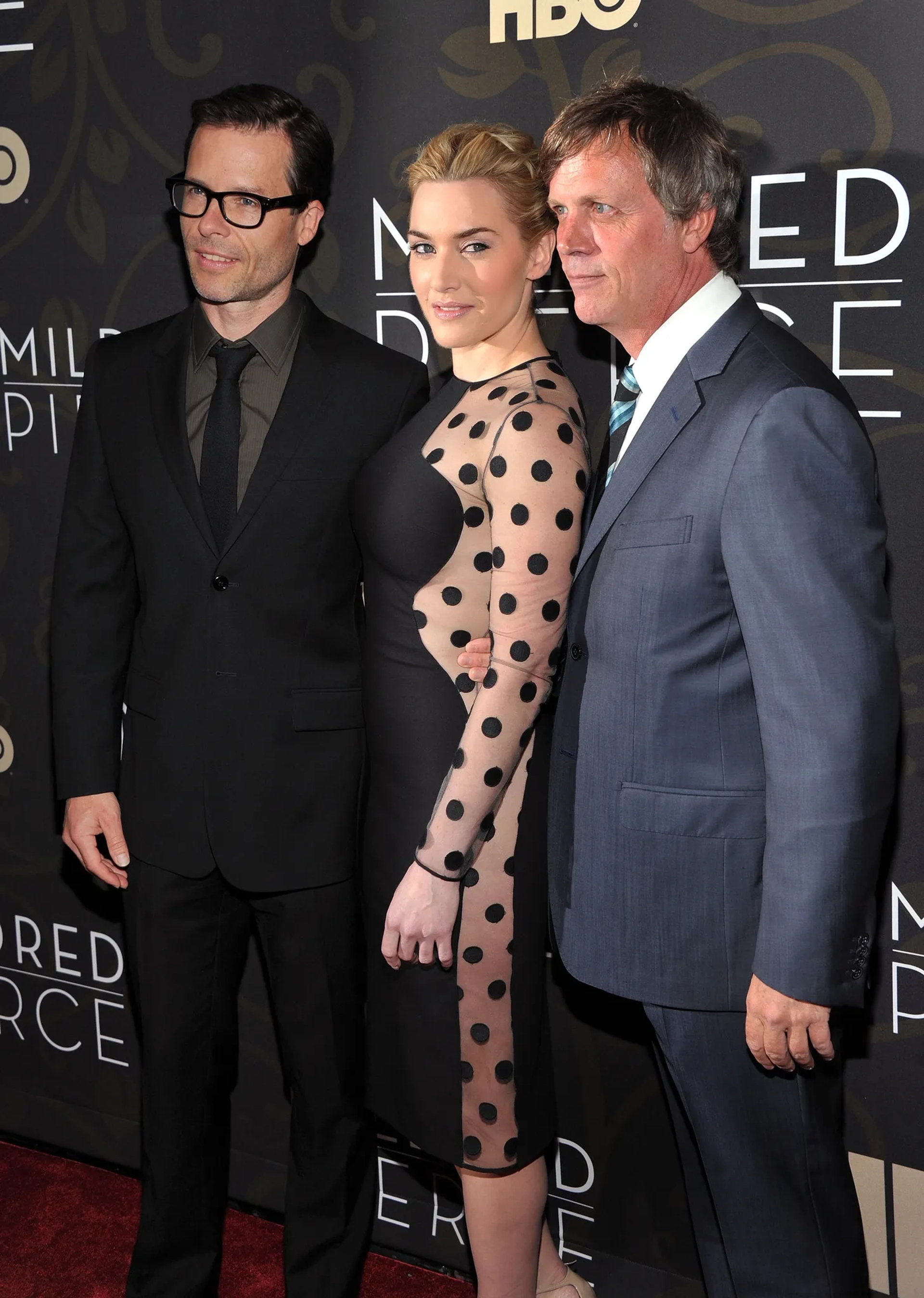 Kate Winslet, Todd Haynes, and Guy Pearce at an event for Mildred Pierce (2011)