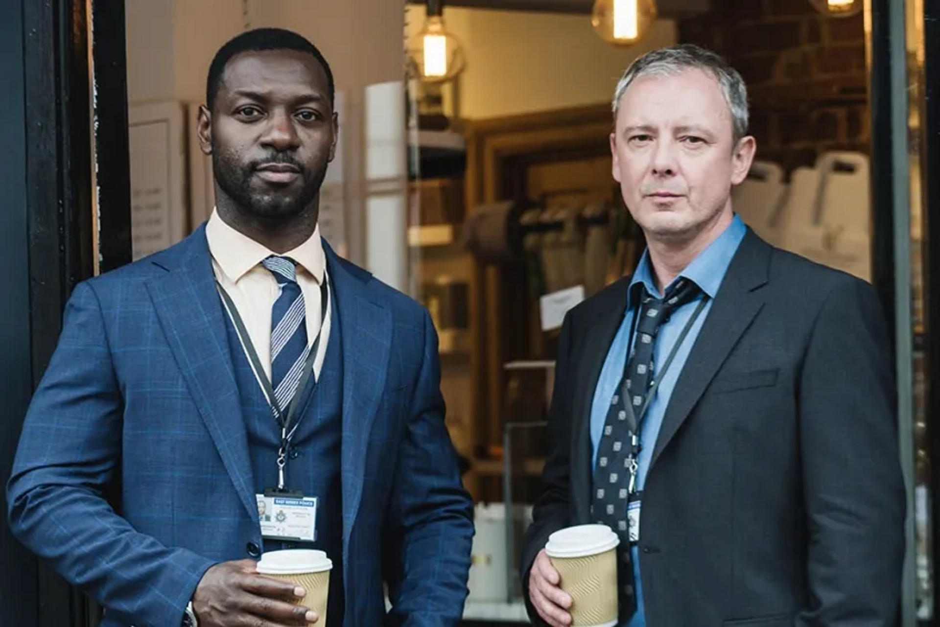 John Simm and Richie Campbell in Grace (2021)