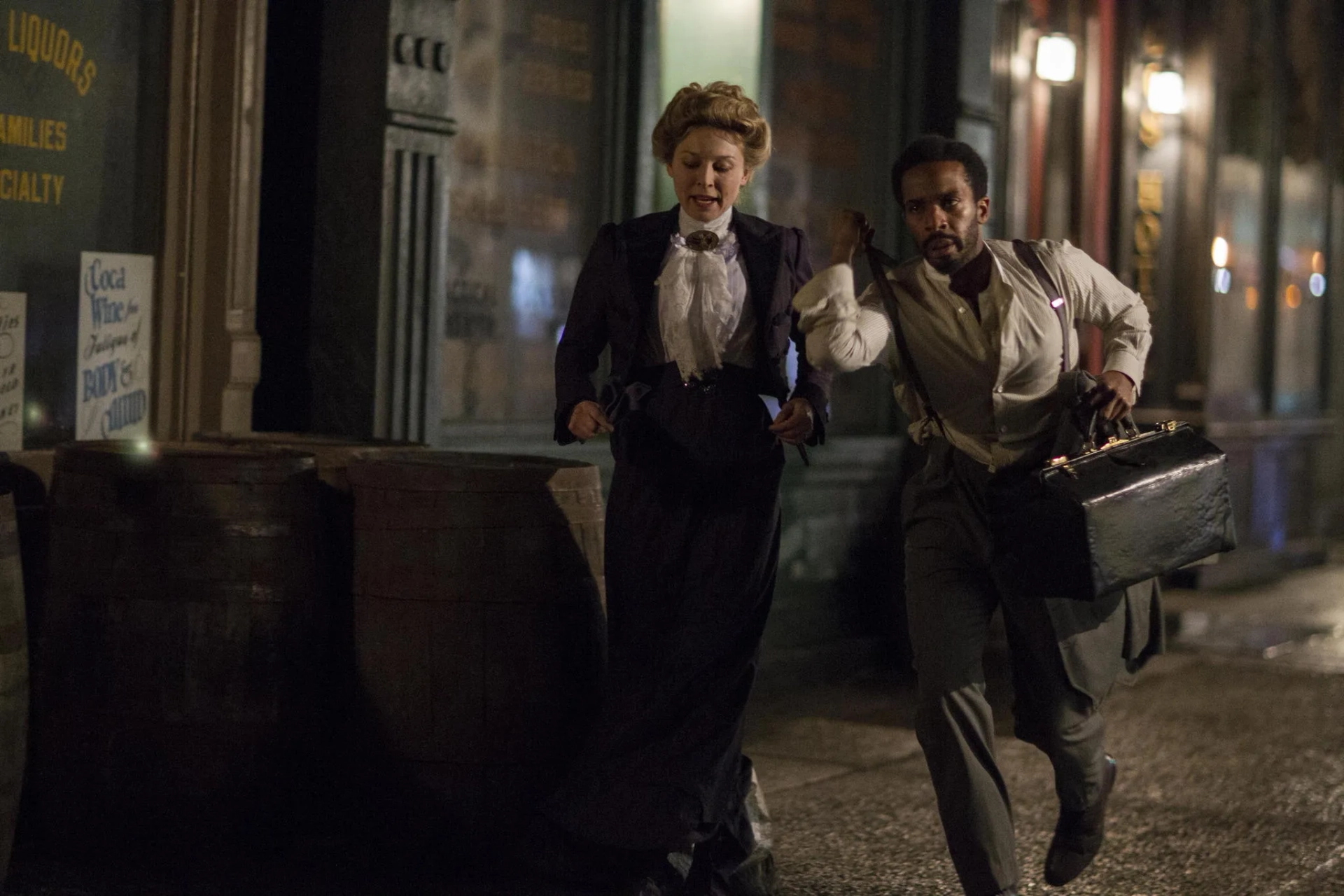 Juliet Rylance and André Holland in The Knick (2014)