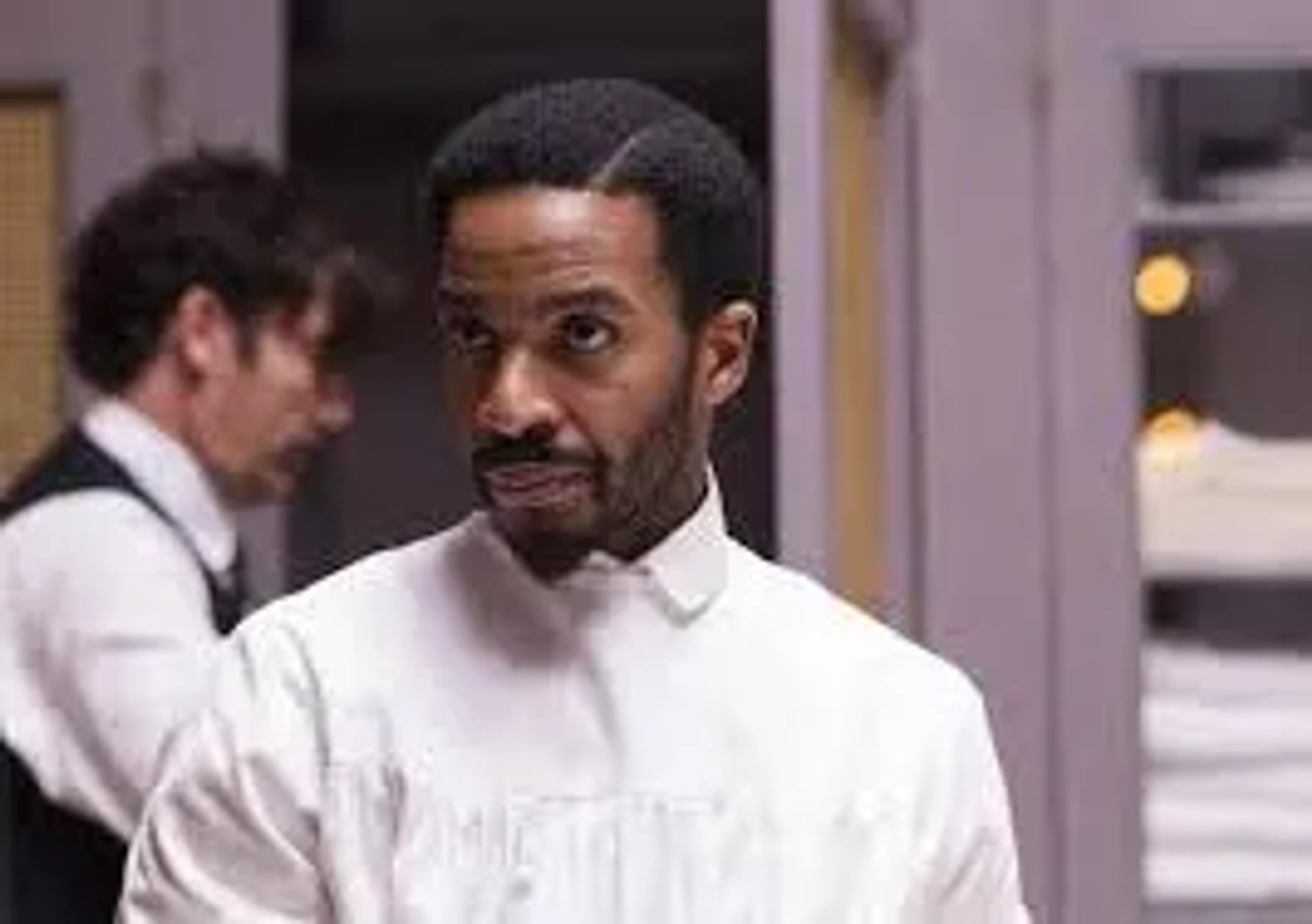 Clive Owen and André Holland in The Knick (2014)