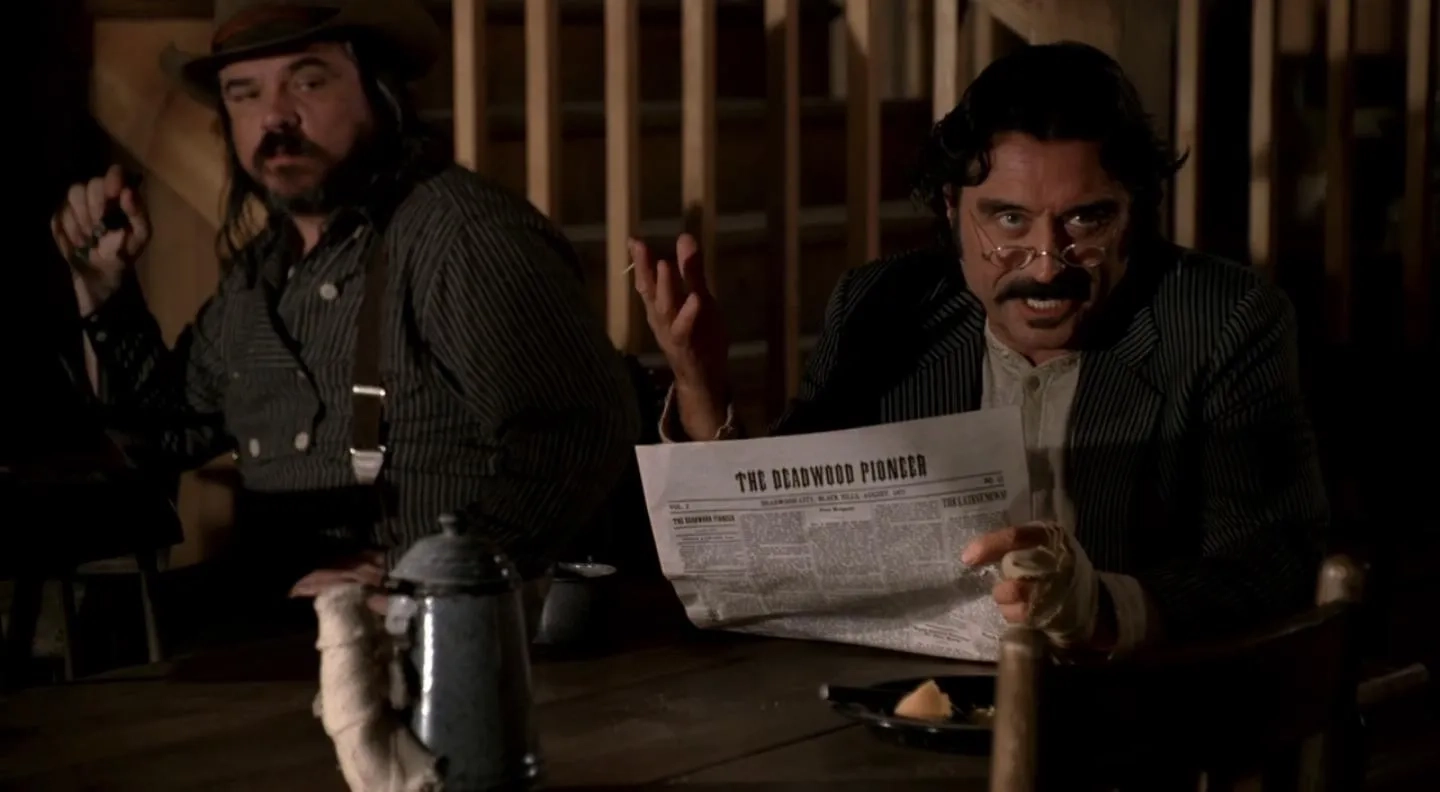 W. Earl Brown and Ian McShane in Deadwood (2004)