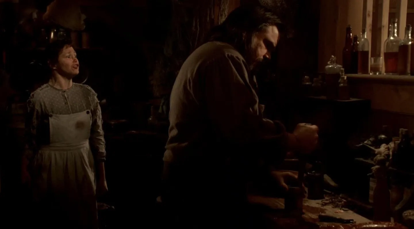 W. Earl Brown and Geri Jewell in Deadwood (2004)