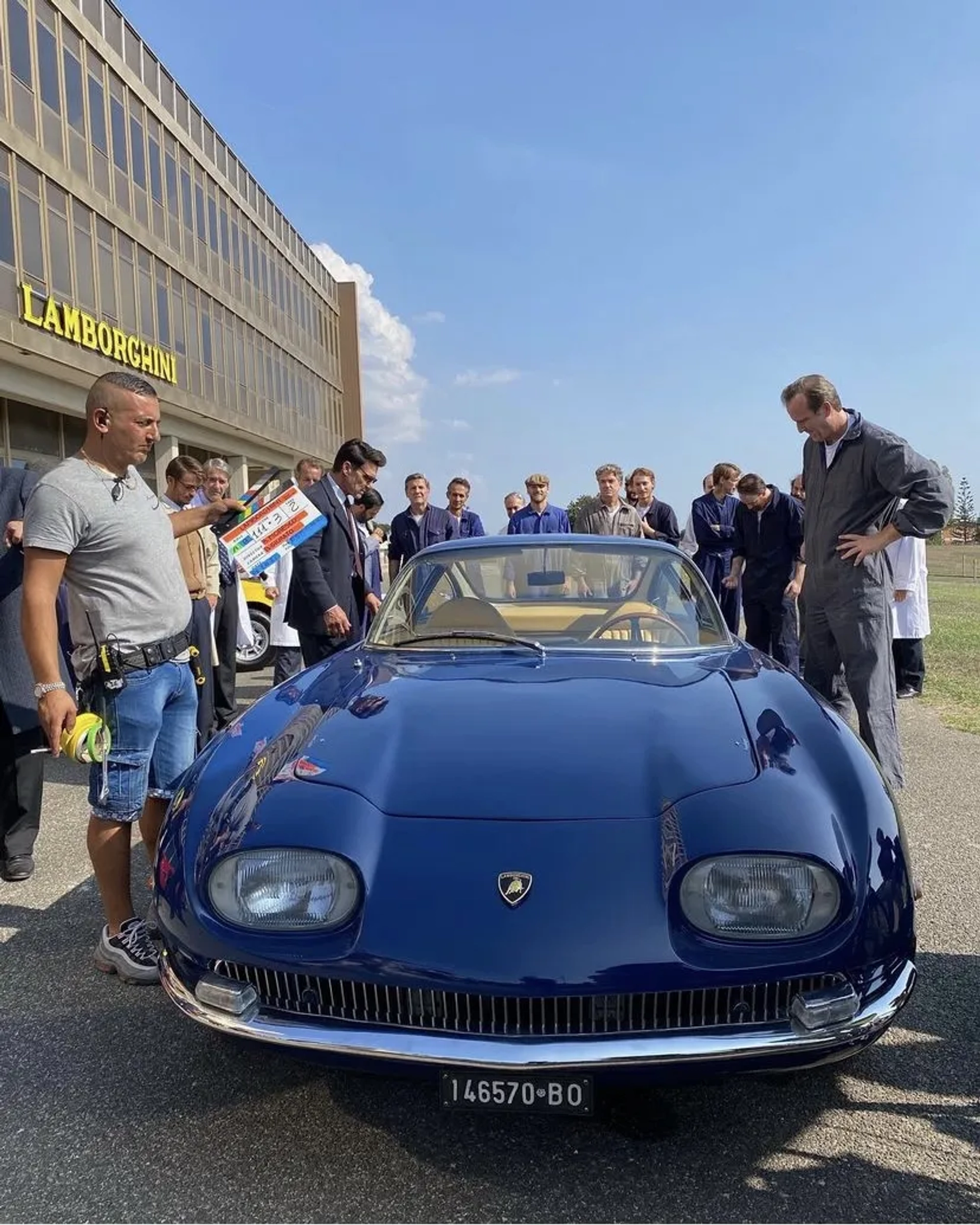 Frank Grillo, Patrick Brennan, and Leonardo Cecchi in Lamborghini: The Man Behind the Legend (2022)