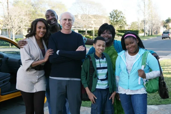 Vivica A. Fox, Larry David, Ellia English, J.B. Smoove, Nick Nervies, and Carla Jeffery in Curb Your Enthusiasm (2000)