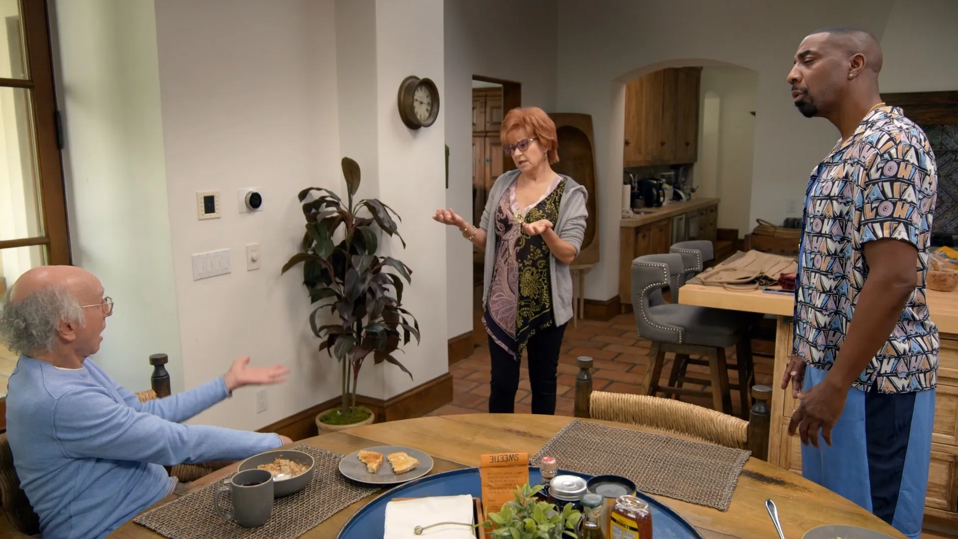 Tracey Ullman, Larry David, and J.B. Smoove in Curb Your Enthusiasm (2000)