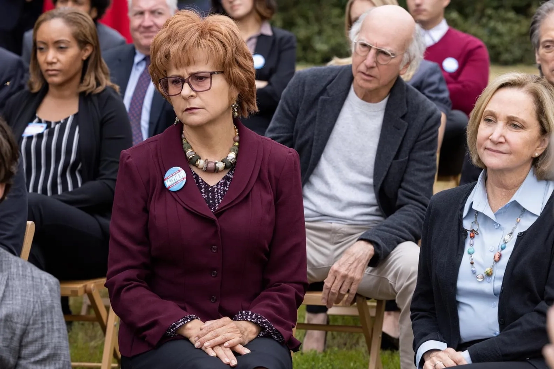 Tracey Ullman and Larry David in Curb Your Enthusiasm (2000)