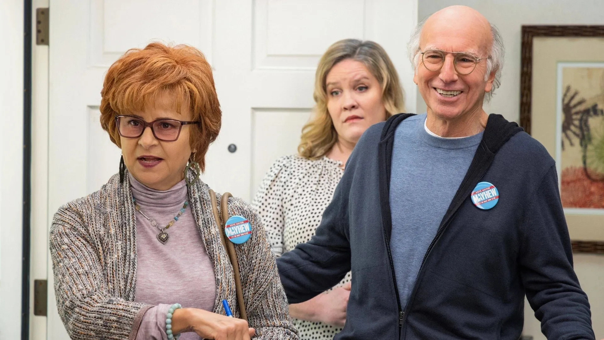 Tracey Ullman and Larry David in Curb Your Enthusiasm (2000)