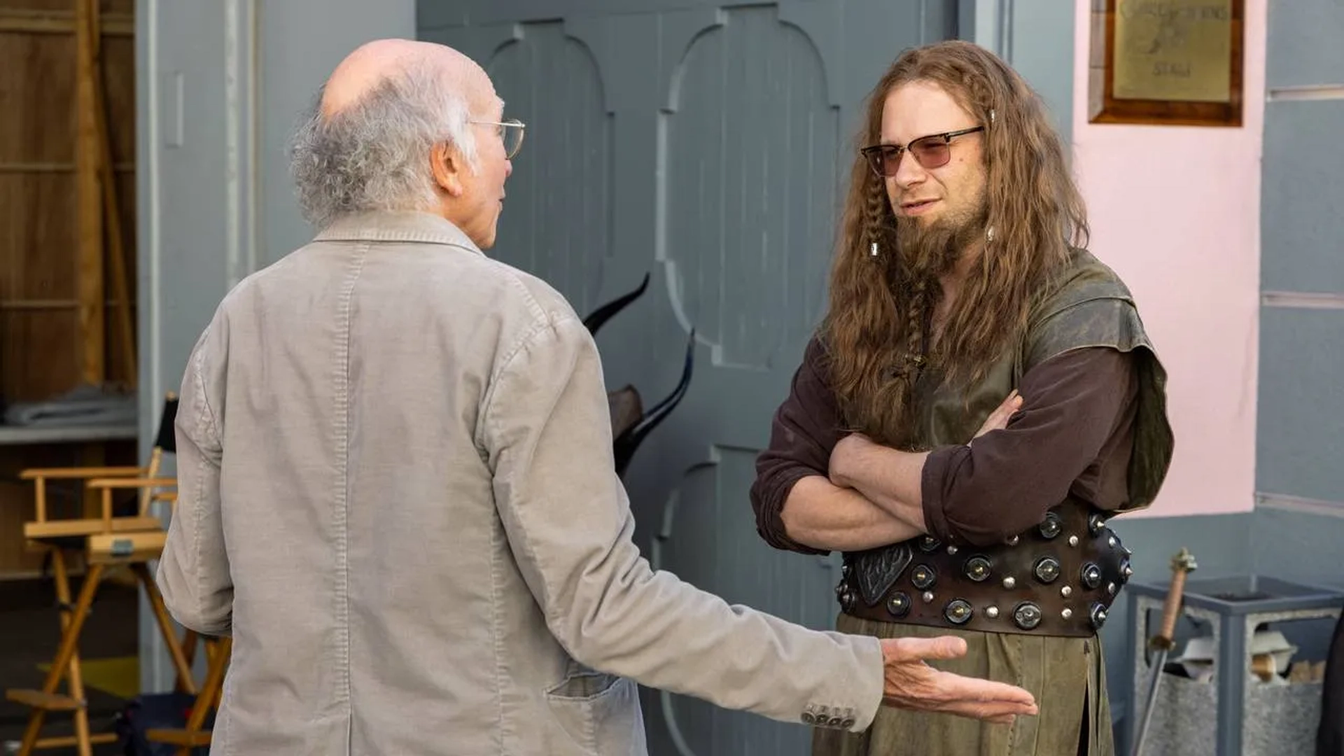 Larry David and Seth Rogen in Curb Your Enthusiasm (2000)