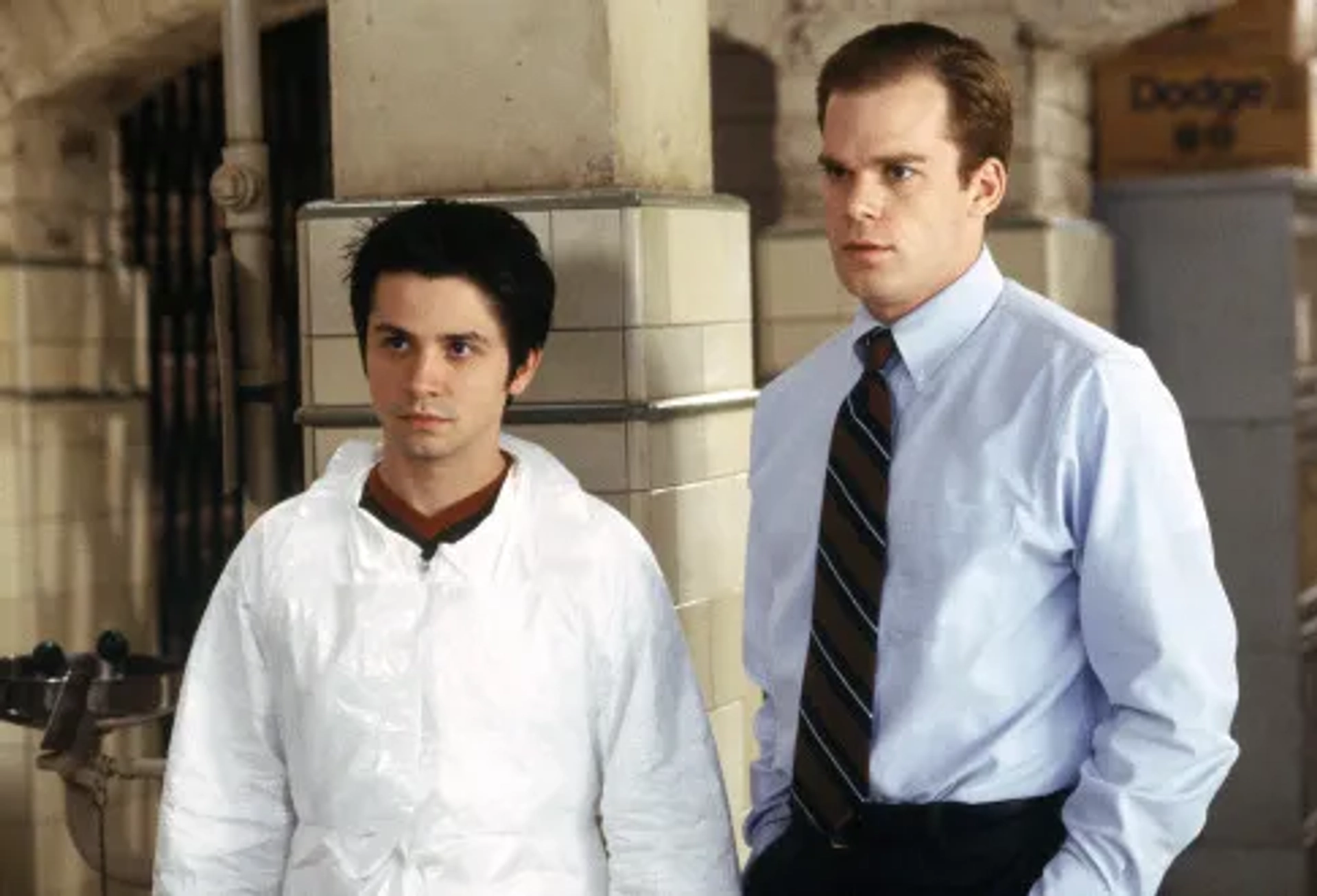 Freddy Rodríguez and Michael C. Hall in Six Feet Under (2001)