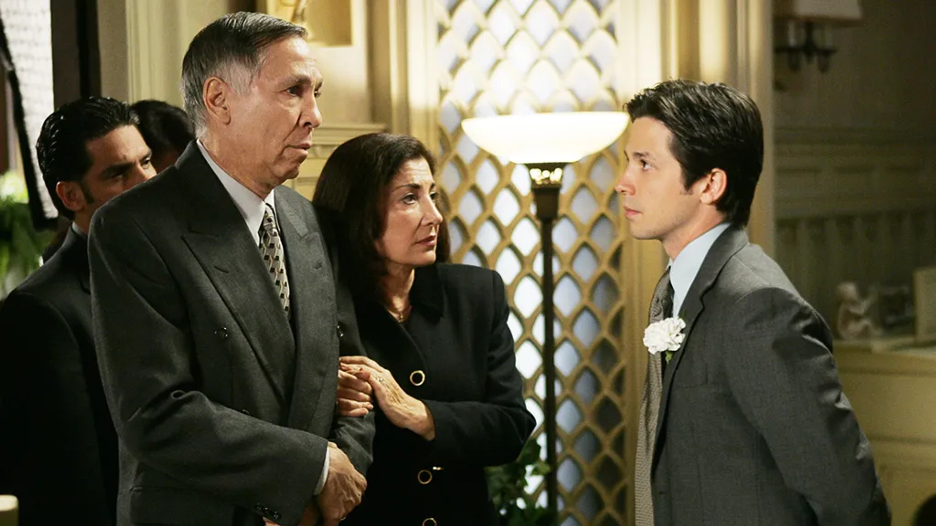 Victor Campos, Freddy Rodríguez, and Irene DeBari in Six Feet Under (2001)