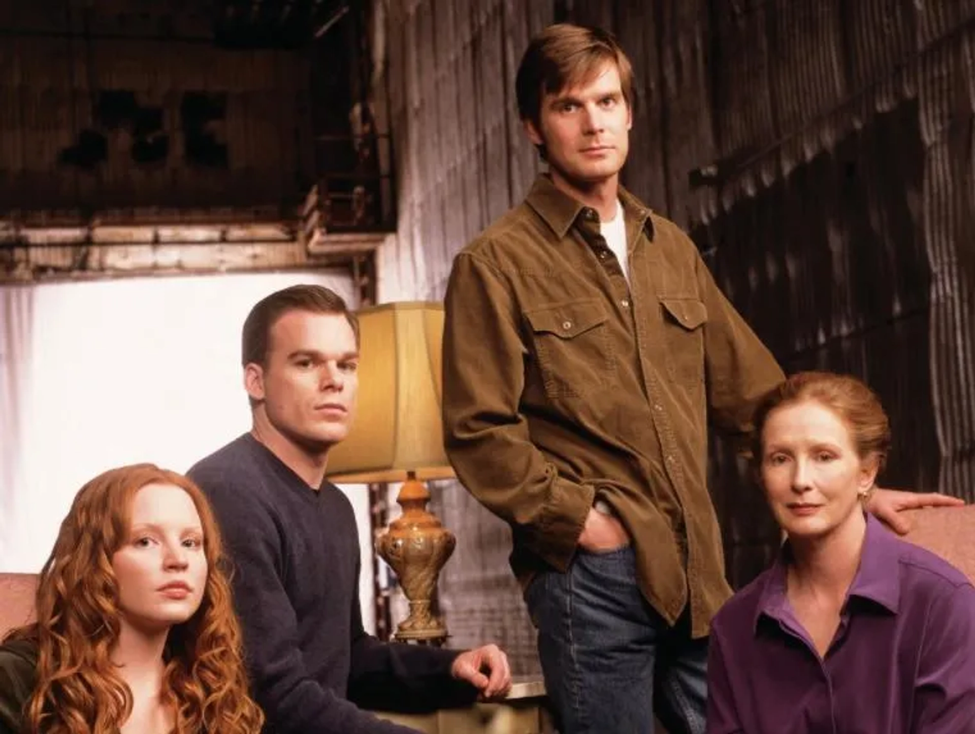 Lauren Ambrose, Frances Conroy, Michael C. Hall, and Peter Krause in Six Feet Under (2001)