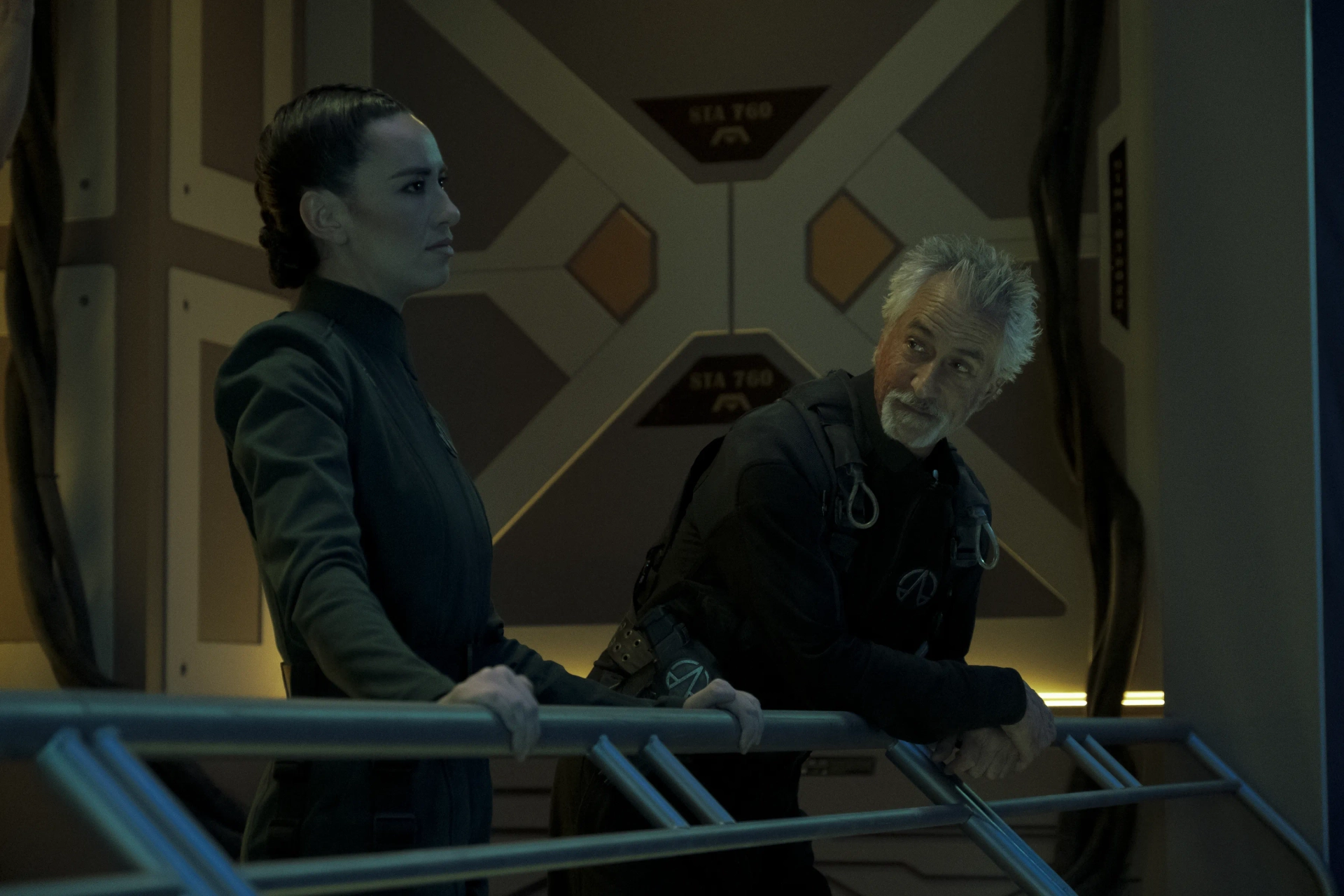 David Strathairn and Cara Gee in The Expanse (2015)