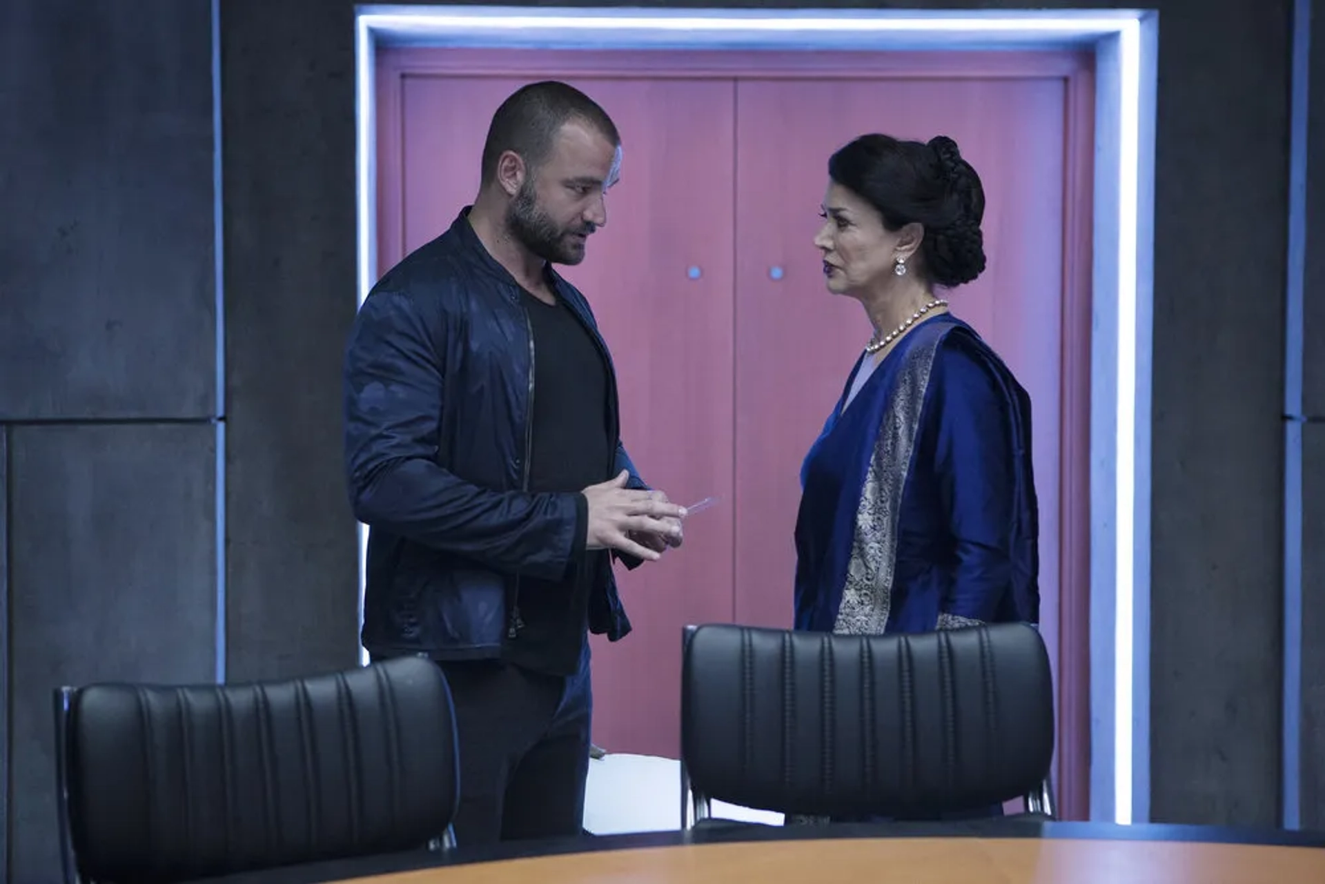 Shohreh Aghdashloo and Nick E. Tarabay in The Expanse (2015)