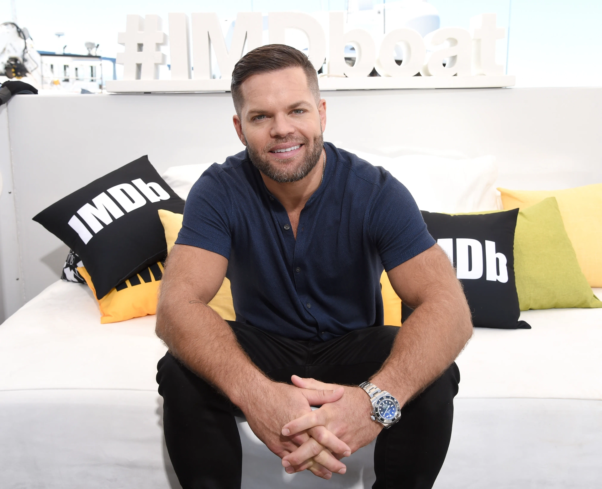 Wes Chatham at an event for The Expanse (2015)