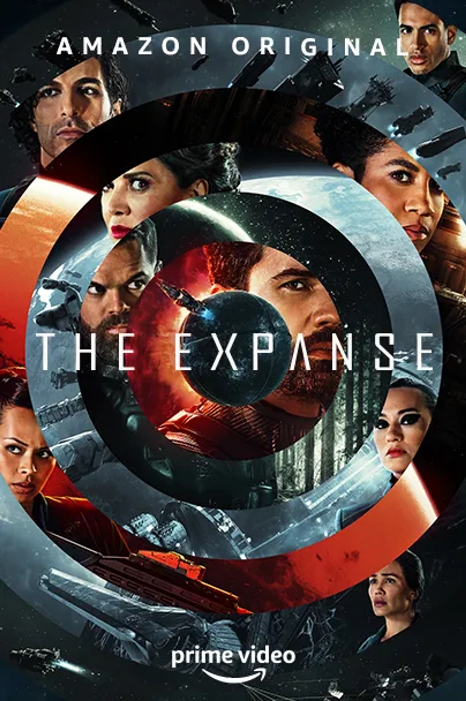 Shohreh Aghdashloo, Wes Chatham, Steven Strait, Frankie Adams, Cara Gee, and Dominique Tipper in The Expanse (2015)