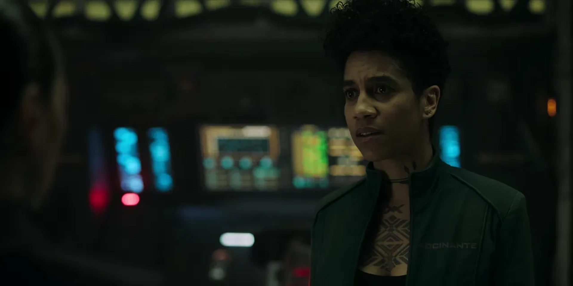 Cara Gee and Dominique Tipper in The Expanse: Why We Fight (2022)