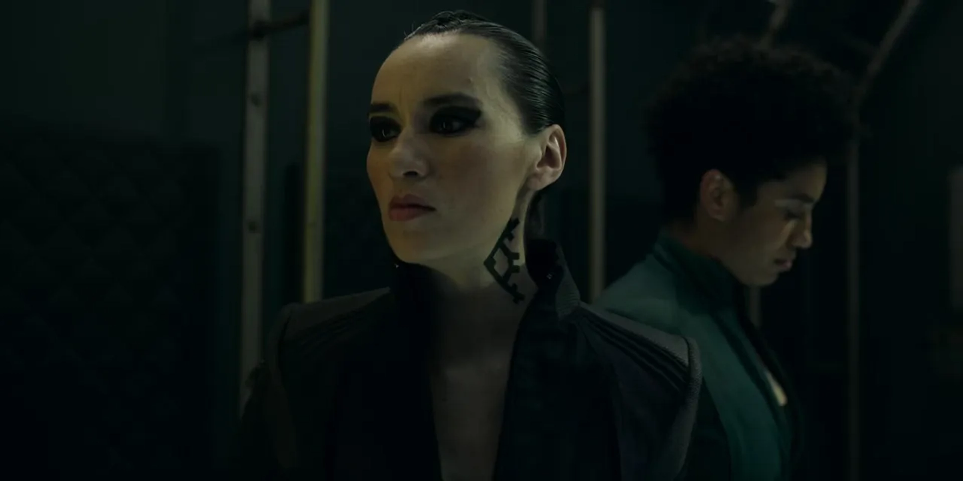 Cara Gee and Dominique Tipper in The Expanse: Why We Fight (2022)