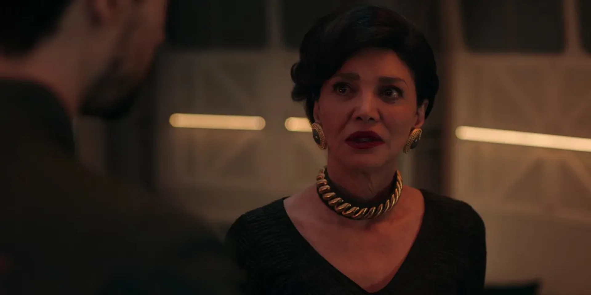 Shohreh Aghdashloo and Steven Strait in The Expanse: Why We Fight (2022)