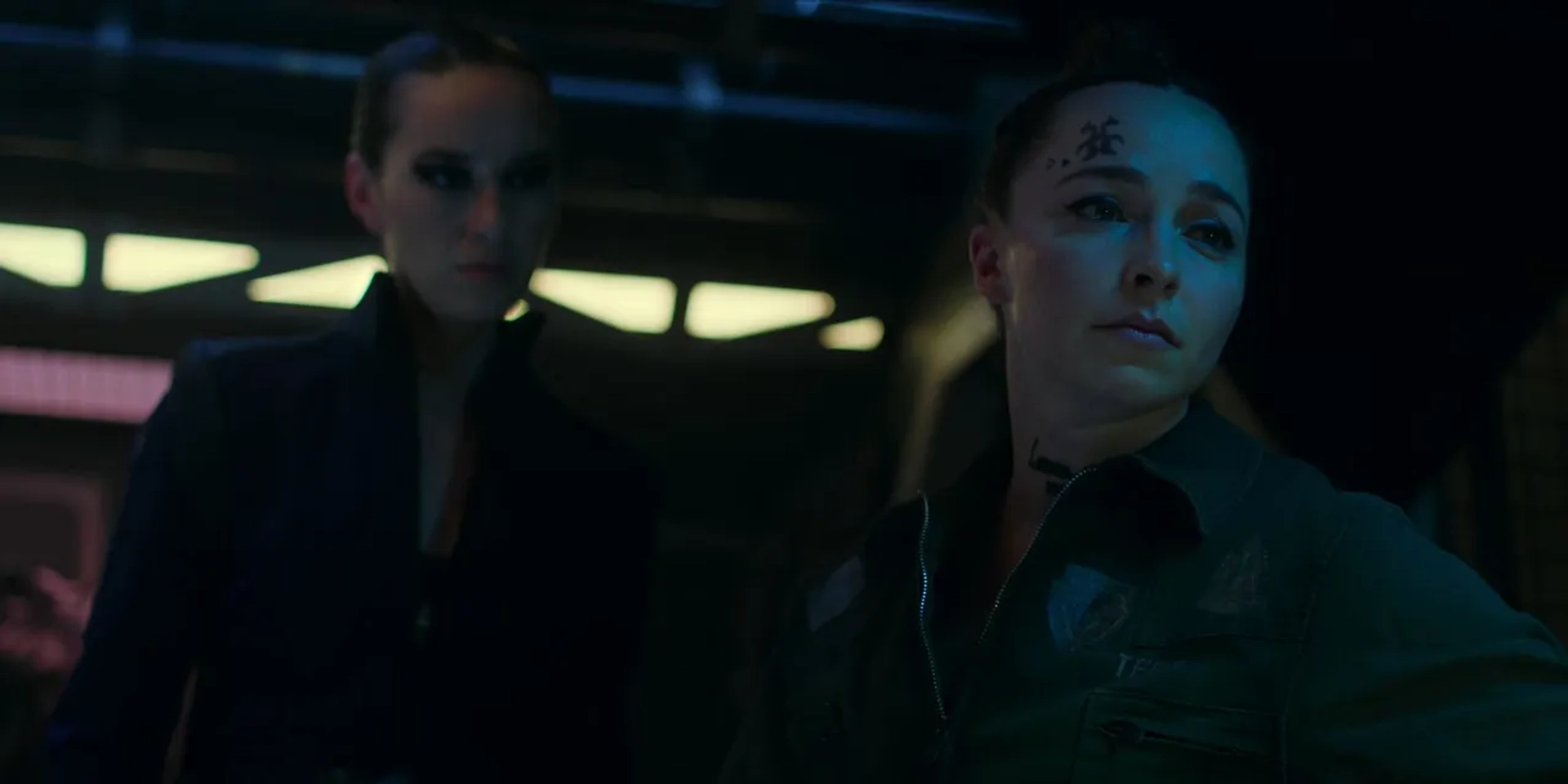 Vanessa Smythe and Cara Gee in The Expanse: Why We Fight (2022)