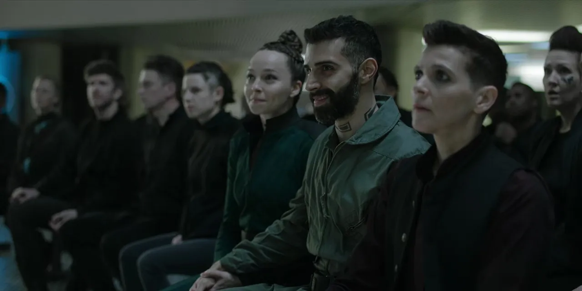 Joanne Vannicola, Vanessa Smythe, and Samer Salem in The Expanse: Babylon's Ashes (2022)