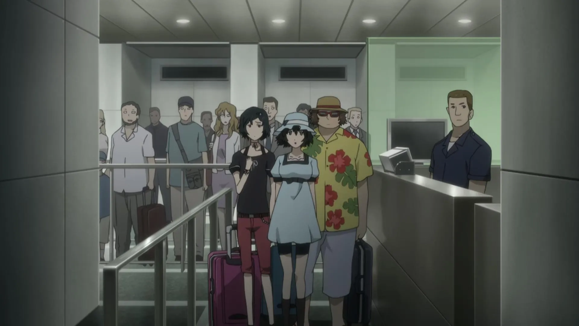 Tomokazu Seki, Yû Kobayashi, and Kana Hanazawa in Steins;Gate (2011)