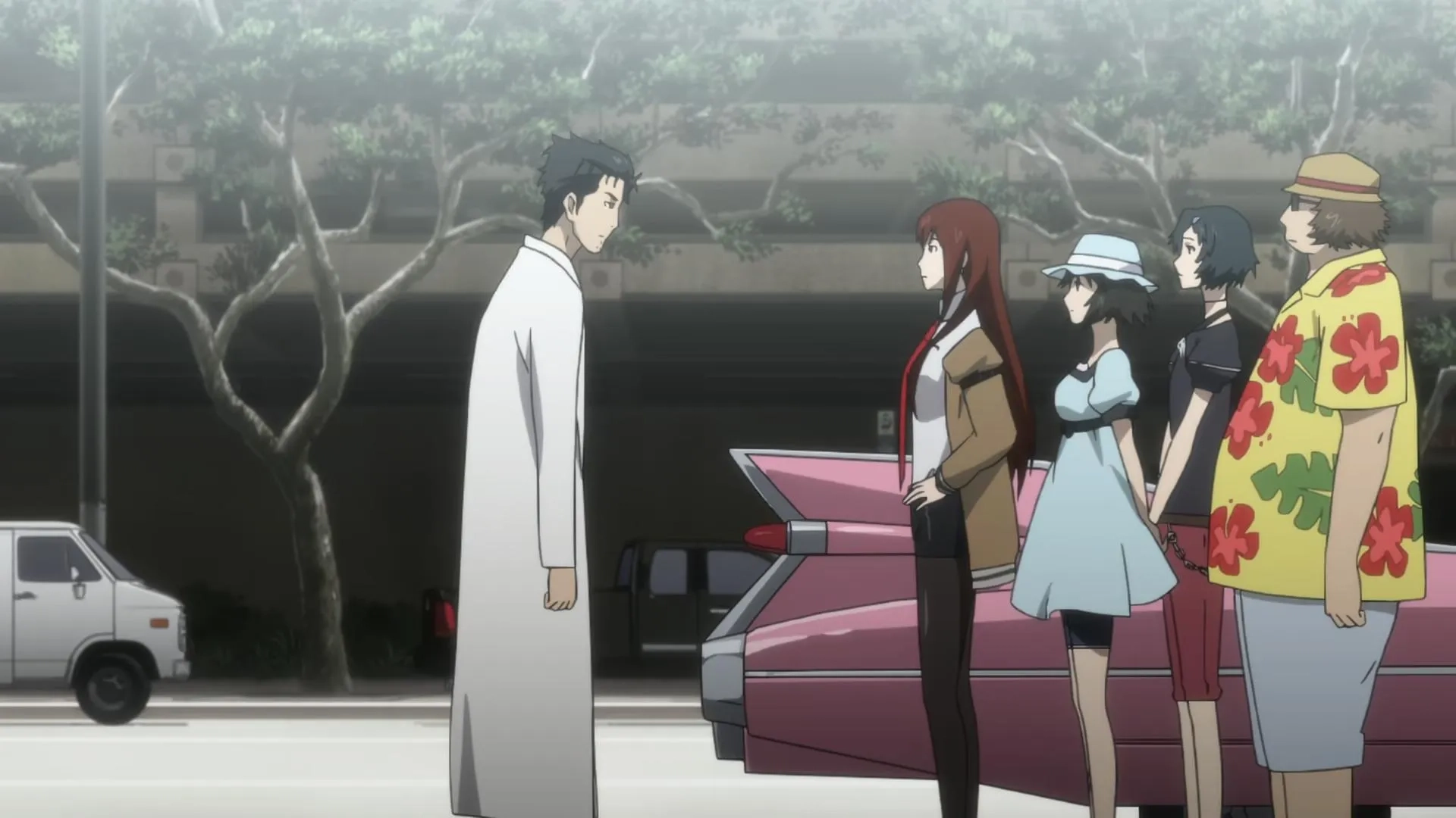 Tomokazu Seki, Asami Imai, Mamoru Miyano, Yû Kobayashi, and Kana Hanazawa in Steins;Gate (2011)