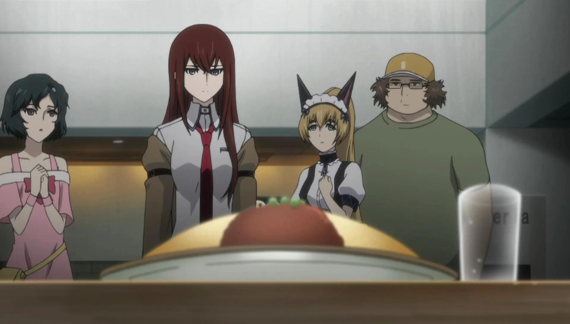 Tomokazu Seki, Asami Imai, Yû Kobayashi, and Kana Hanazawa in Steins;Gate (2011)